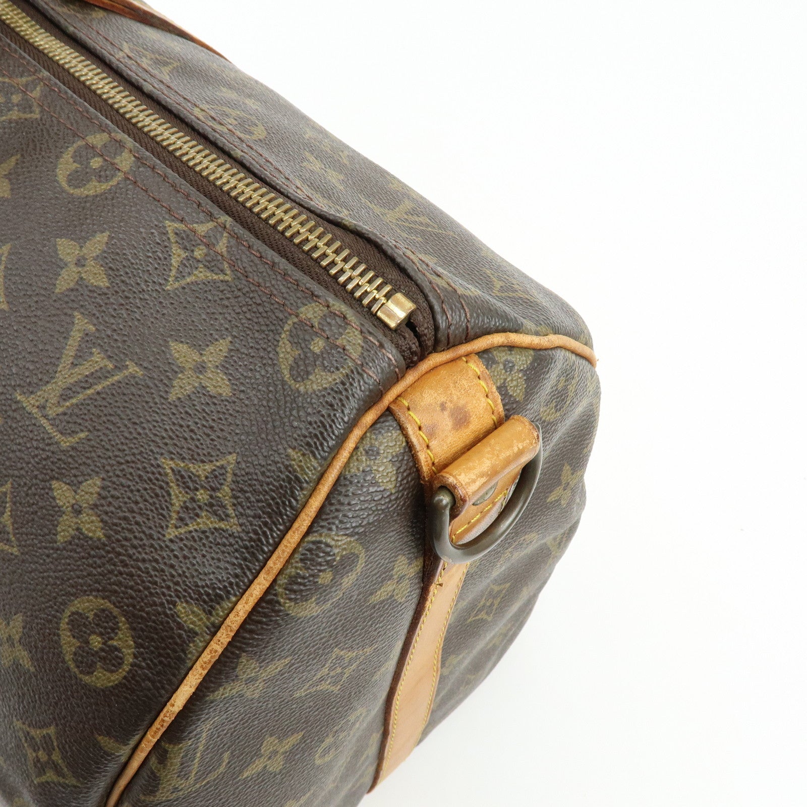Louis Vuitton Monogram Keep All Bandouliere 50 Boston Bag Brown M41416