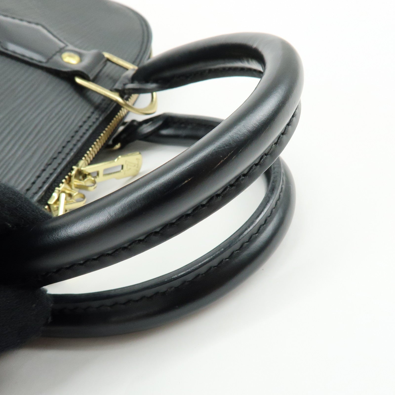 Louis Vuitton Epi Alma PM Leather Hand Bag Noir Black M52142