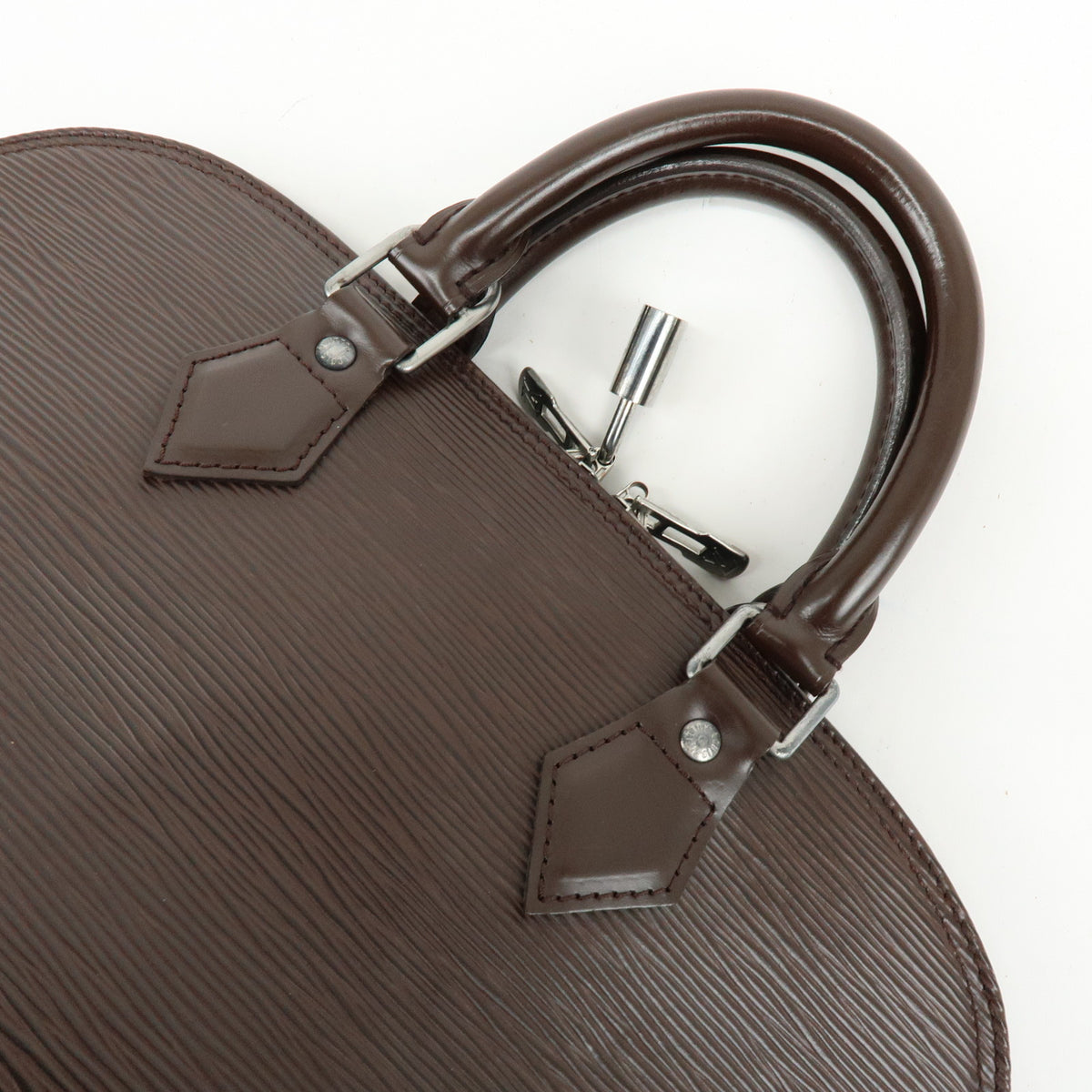 Louis Vuitton Epi Alma Leather Hand Bag Moca M5280D