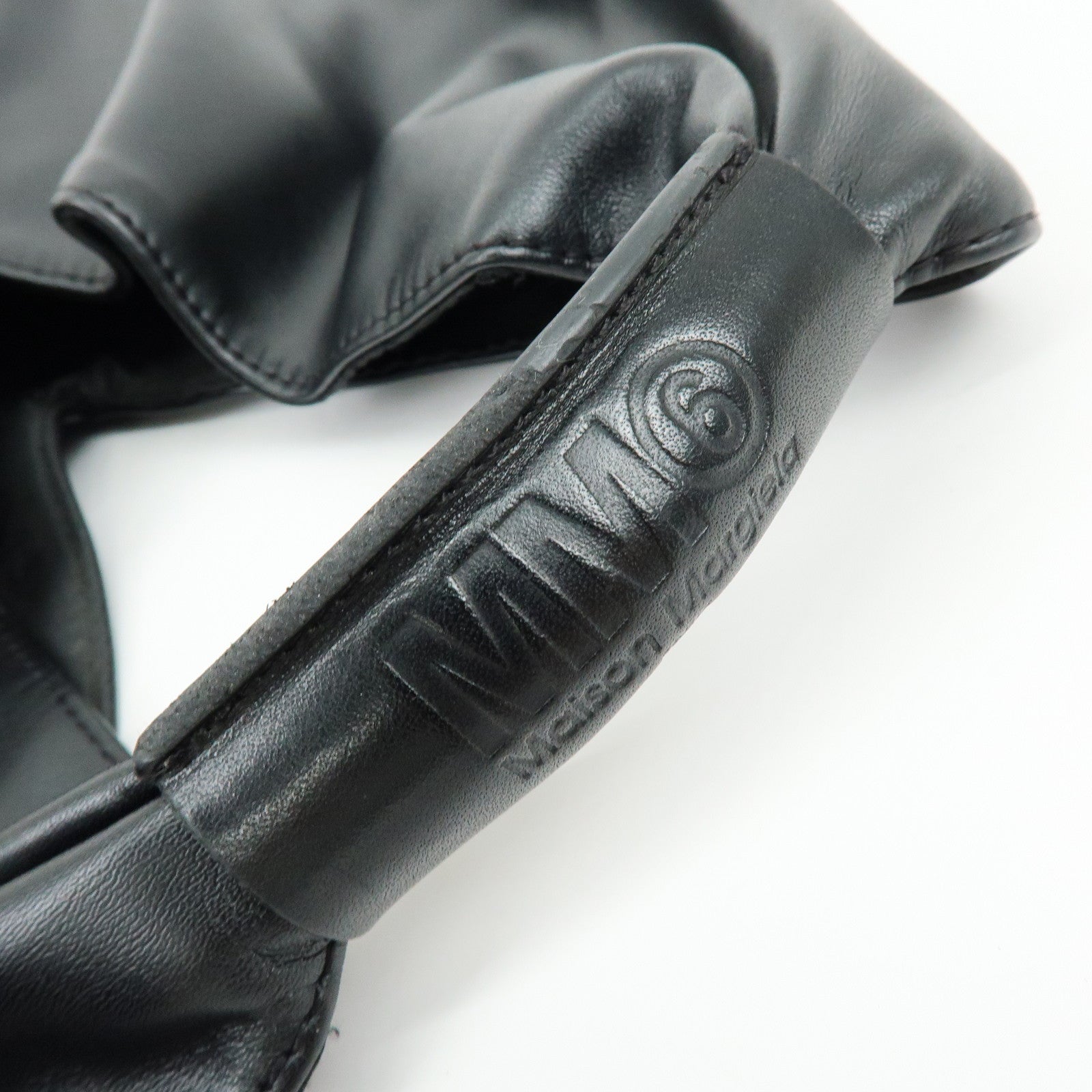 Maison Margiela MM6 Japanese Faux Leather Hand Bag Black