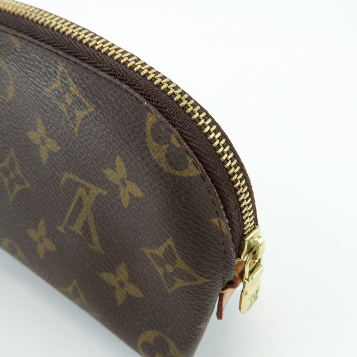 Louis Vuitton Monogram Pochette Cosmetic PM Pouch Brown M47515