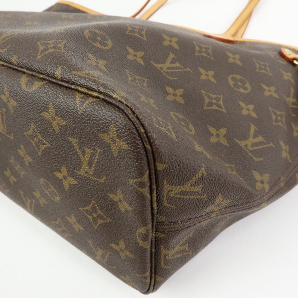 Louis Vuitton Monogram Neverfull MM Tote Shoulder Bag Brown M40156