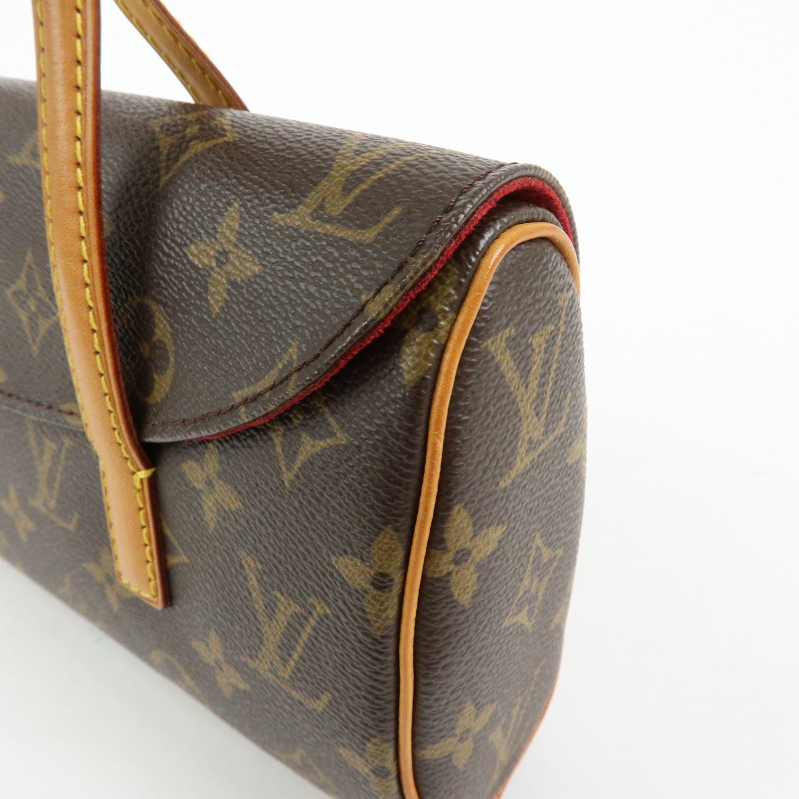 Louis Vuitton Monogram Sonatine Hand Bag Brown M51902