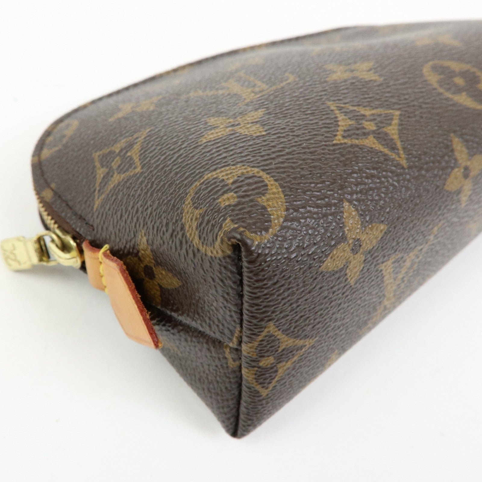 Louis Vuitton Monogram Pochette Cosmetic PM Pouch Brown M47515