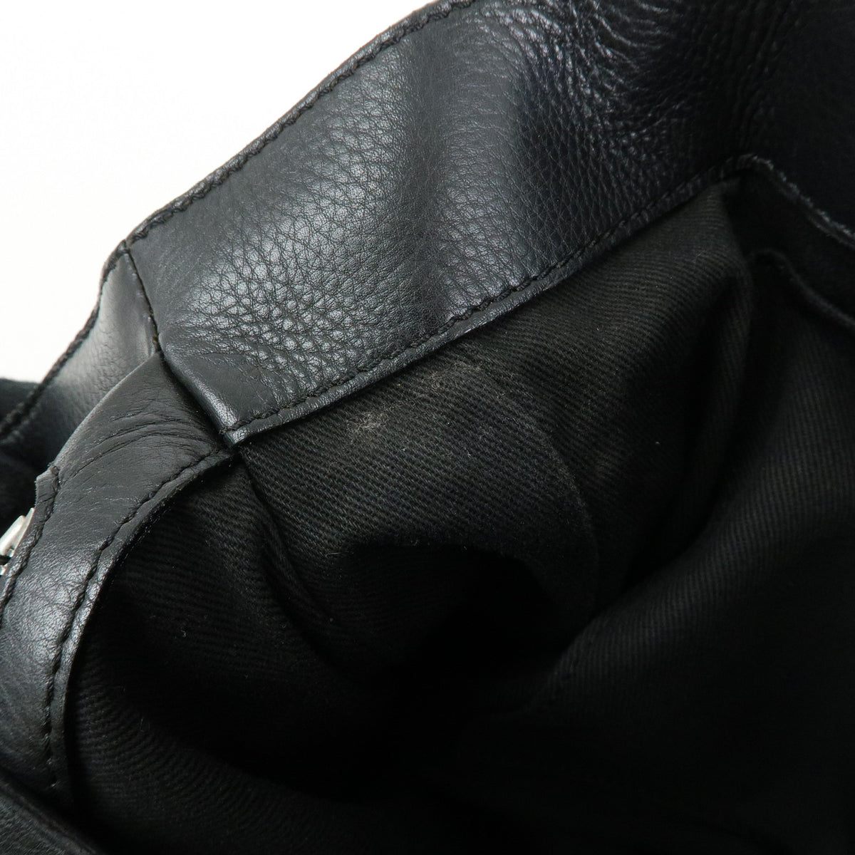 CELINE Leather Boogie Bag Hand Bag Black