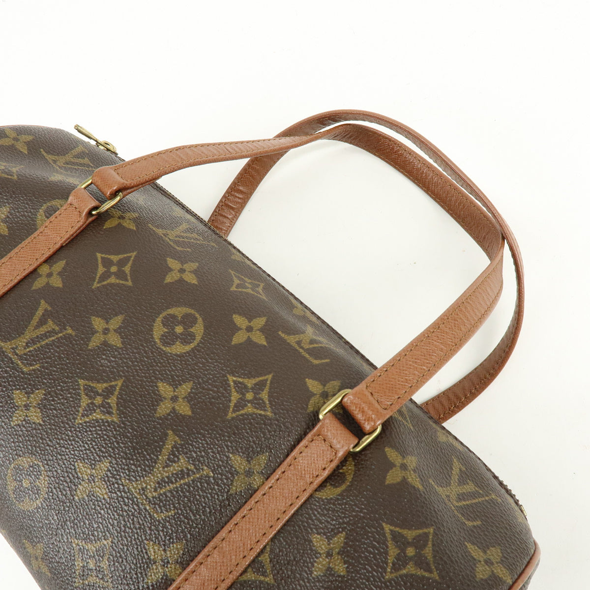 Louis Vuitton Monogram Papillon 30 Hand Bag Brown M51365