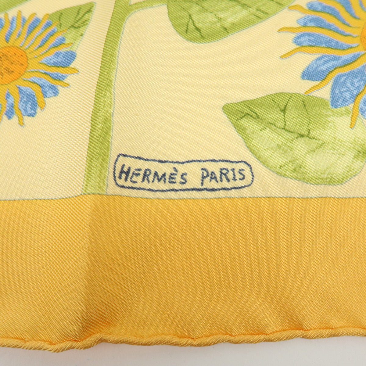 HERMES Lot of 2 Carre 45 Silk 100% Scarf TOURNE SOLS FORCES DE LA VIE
