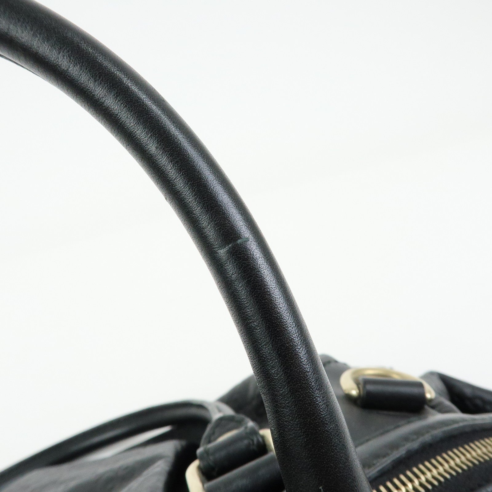 GUCCI Sukey Guccissima Leather 2Way Shoulder Bag Black 223974