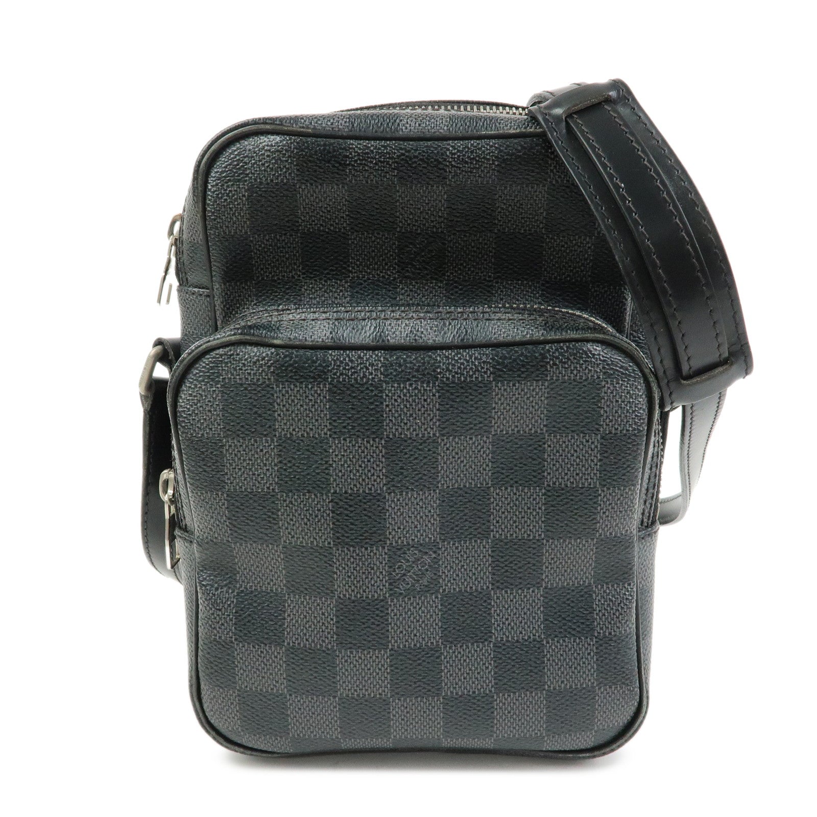 Louis Vuitton Damier Graphite Rem Shoulder Bag Black N41446