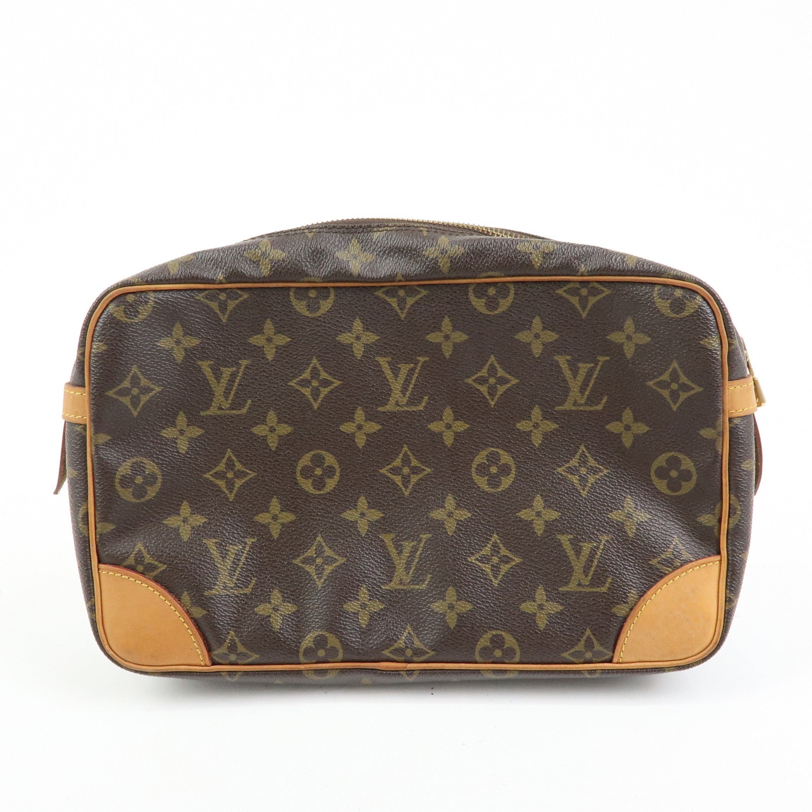 Louis Vuitton Monogram Compiegne 23 Pouch Clutch Bag Brown M51845