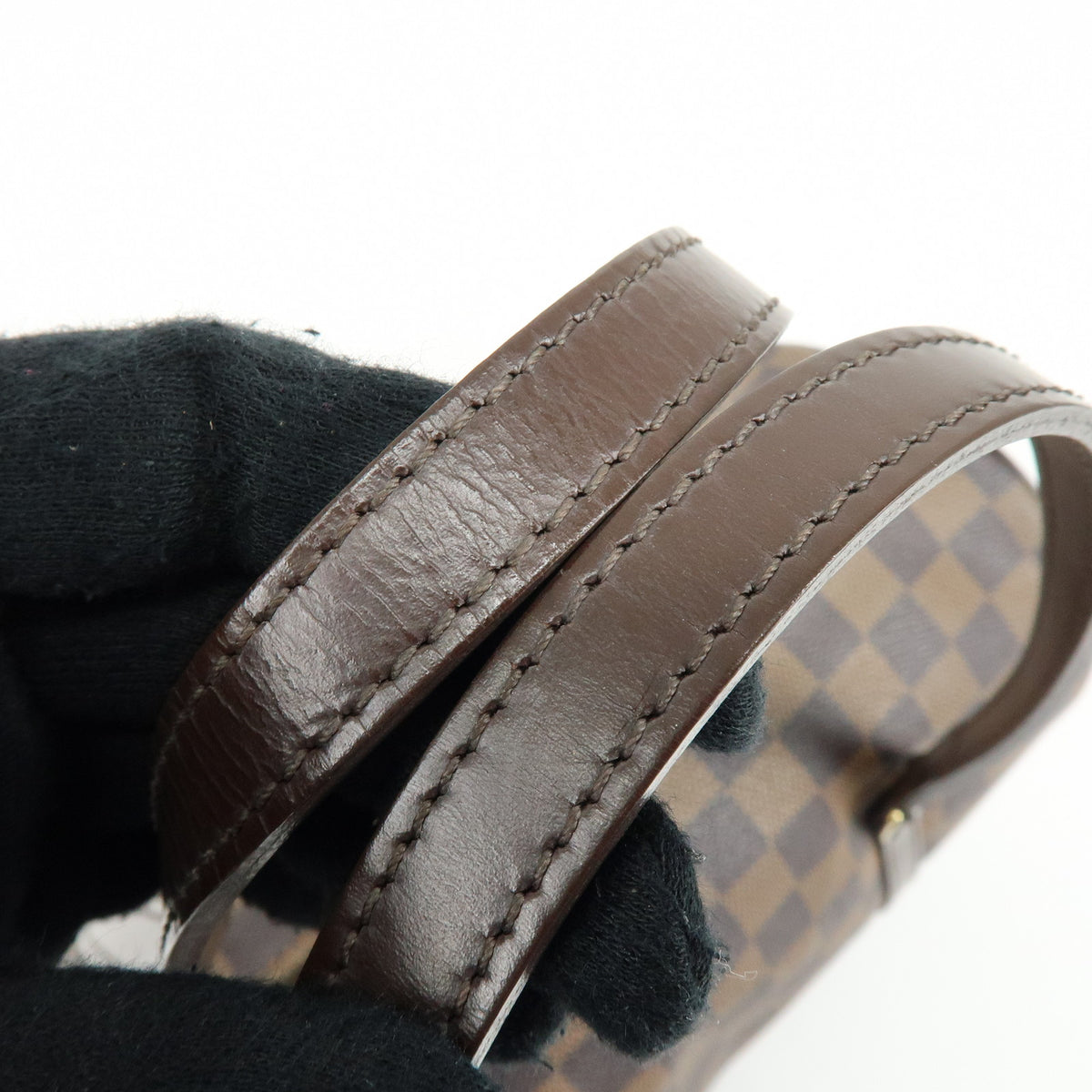 Louis Vuitton Damier Ebene Papillon 30 Hand Bag & Pouch Brown N51303