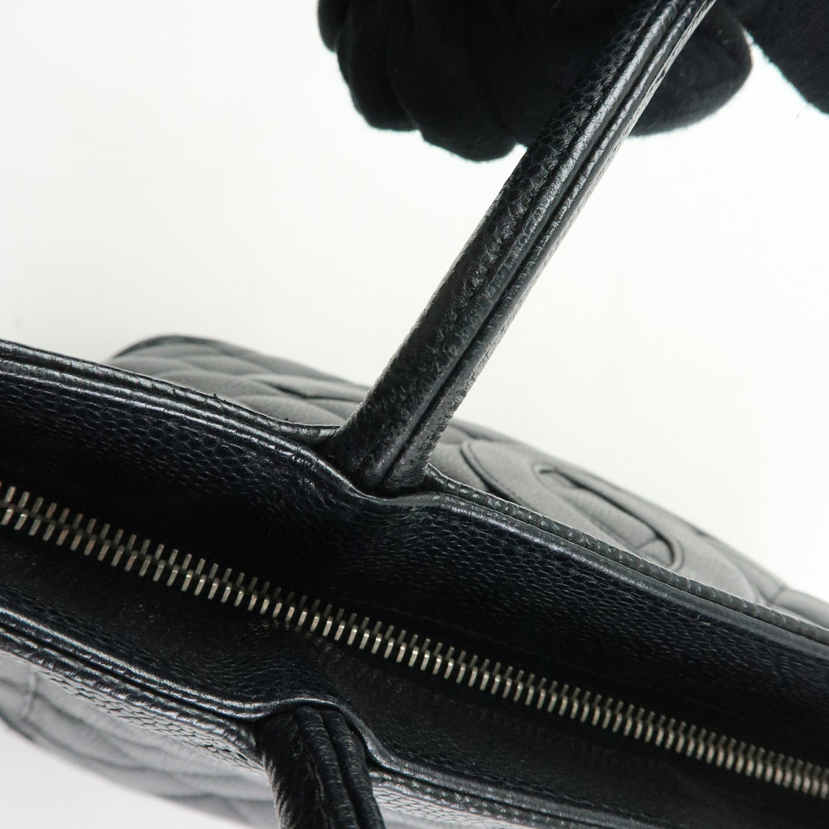 CHANEL Medallion Matelasse COCO Mark Tote Bag Hand Bag Black A01804