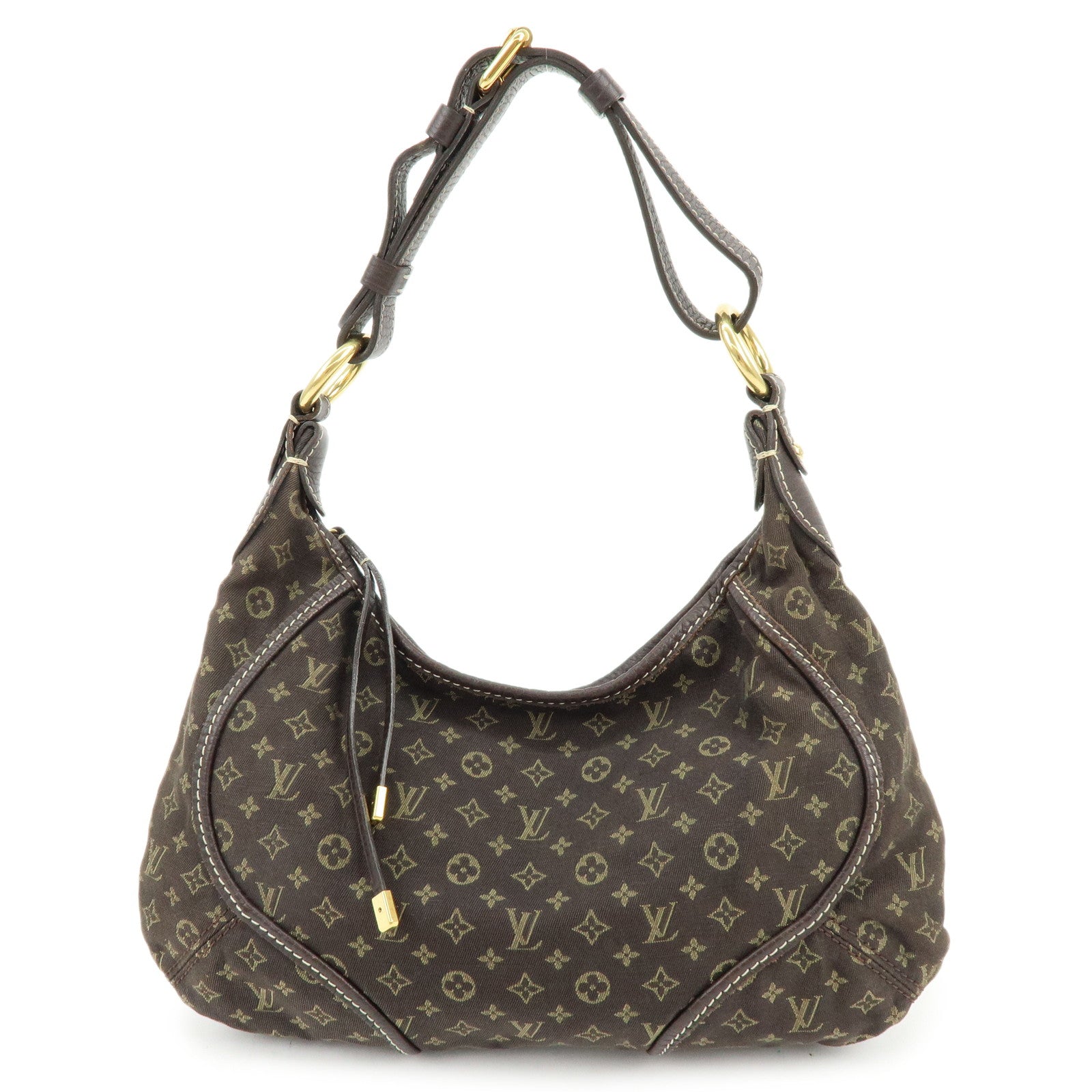 Louis Vuitton Monogram Mini Lin Manon PM Shoulder Hand Bag Ebene M95621