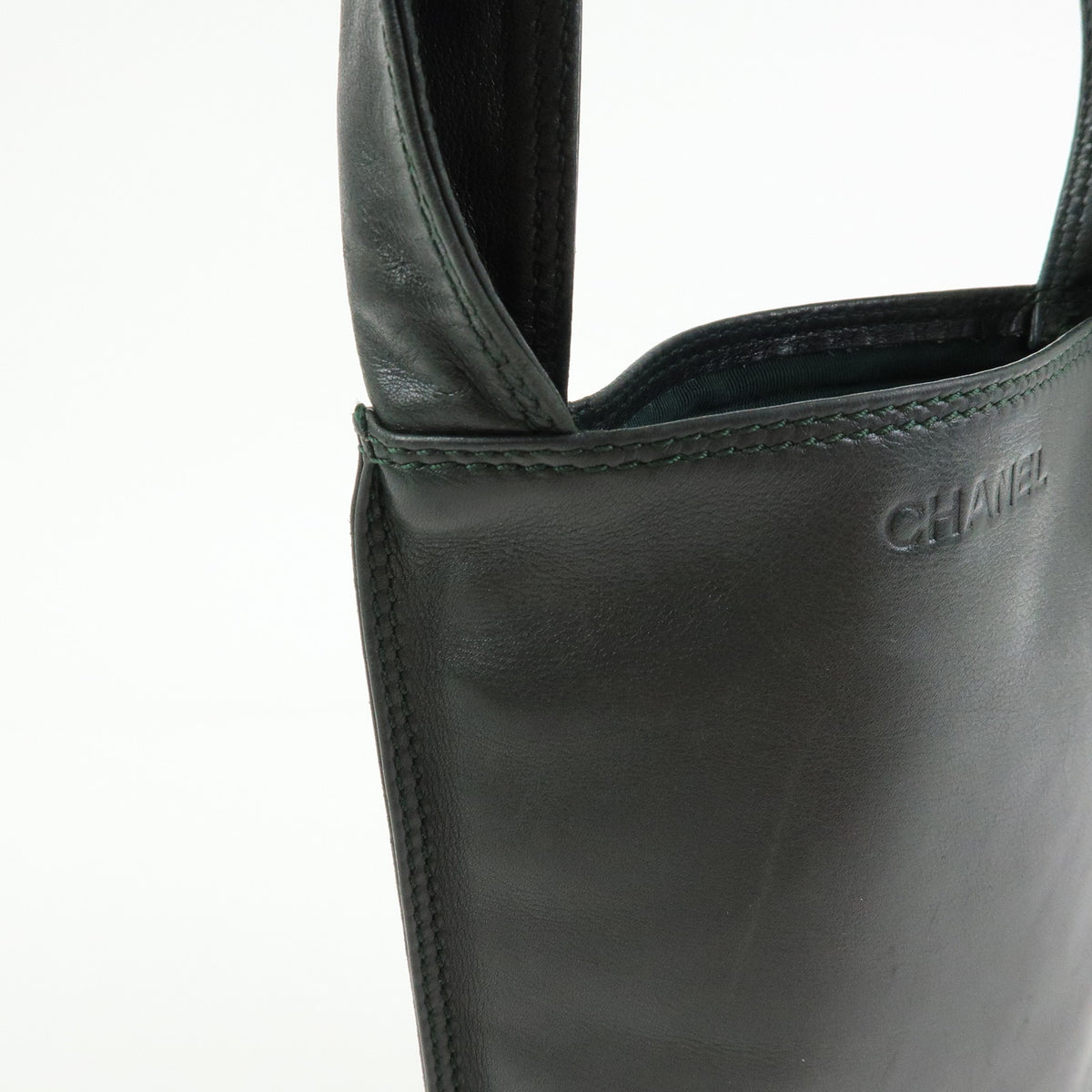 CHANEL Lamb Skin Shoulder Bag Crossbody Bag Black