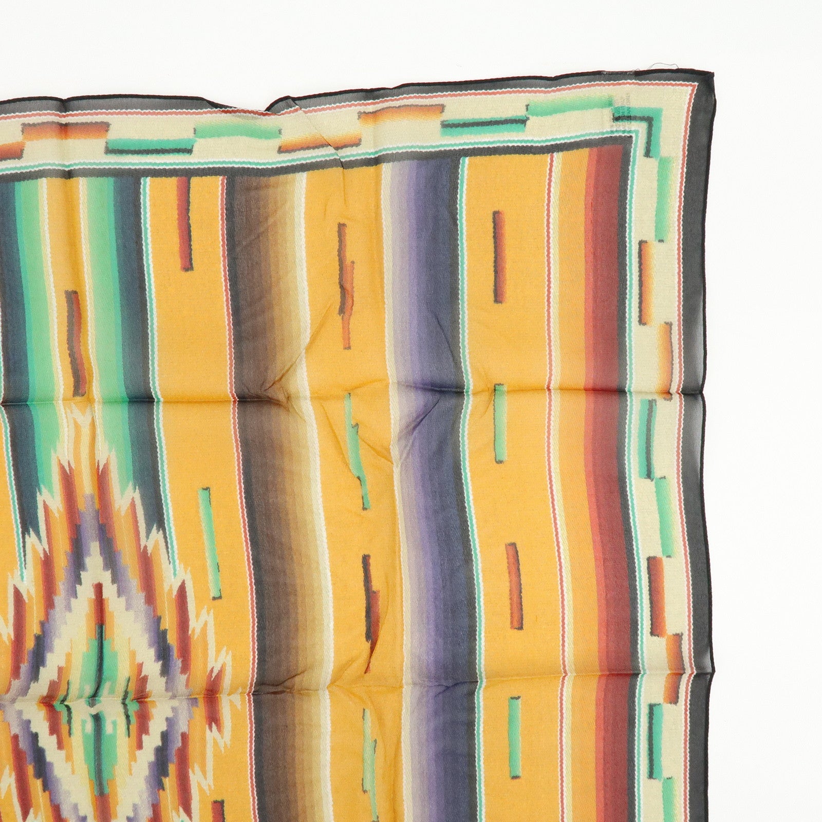 Christian Dior Set of 2 Silk 100% Scarf Tribal Print Multicolor