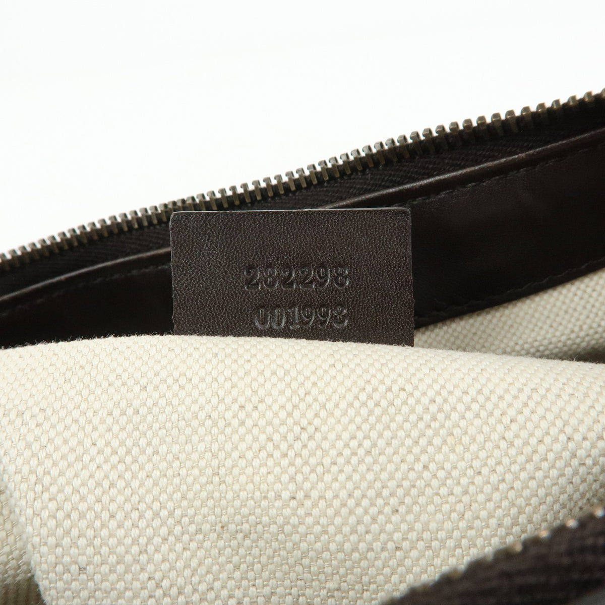 GUCCI Scarlett Interlocking G GG Canvas Leather Shoulder Bag 282298