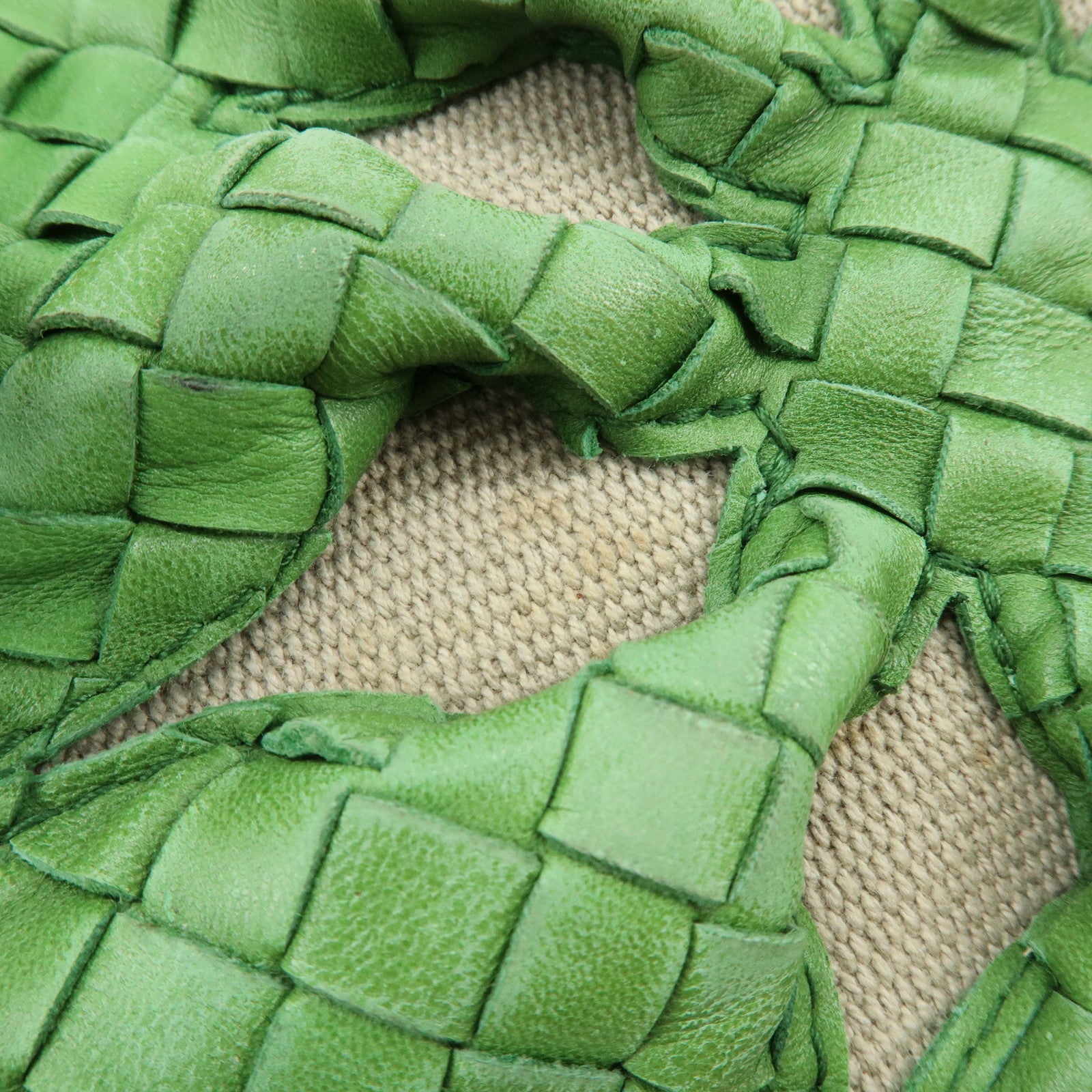 BOTTEGA VENETA Intrecciato Flower Shoulder Bag Tote Bag Green 169759