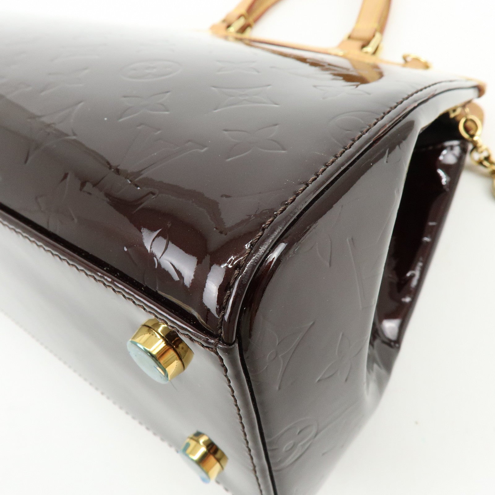 Louis Vuitton Monogram Vernis Brea MM 2Way Shoulder Bag Amarante M91619