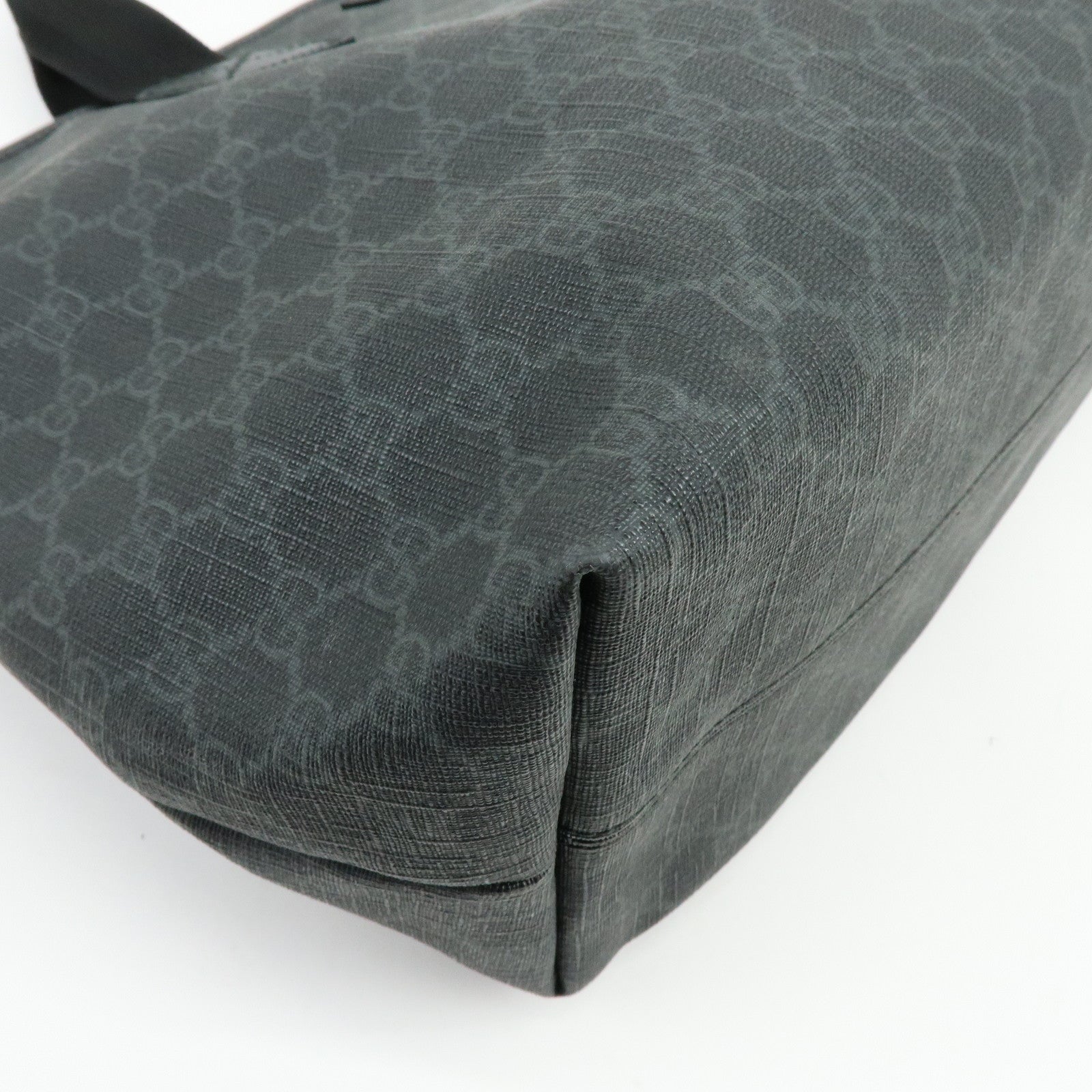 GUCCI GG Supreme 2Way Bag Hand Bag Shoulder Bag Black 162785