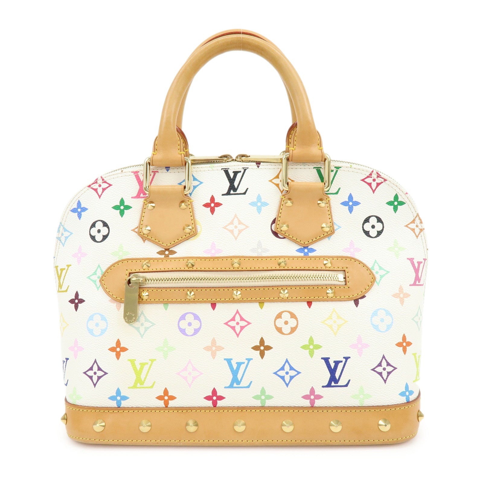 Louis Vuitton Monogram Multicolor Alma PM Hand Bag Blanc M92647