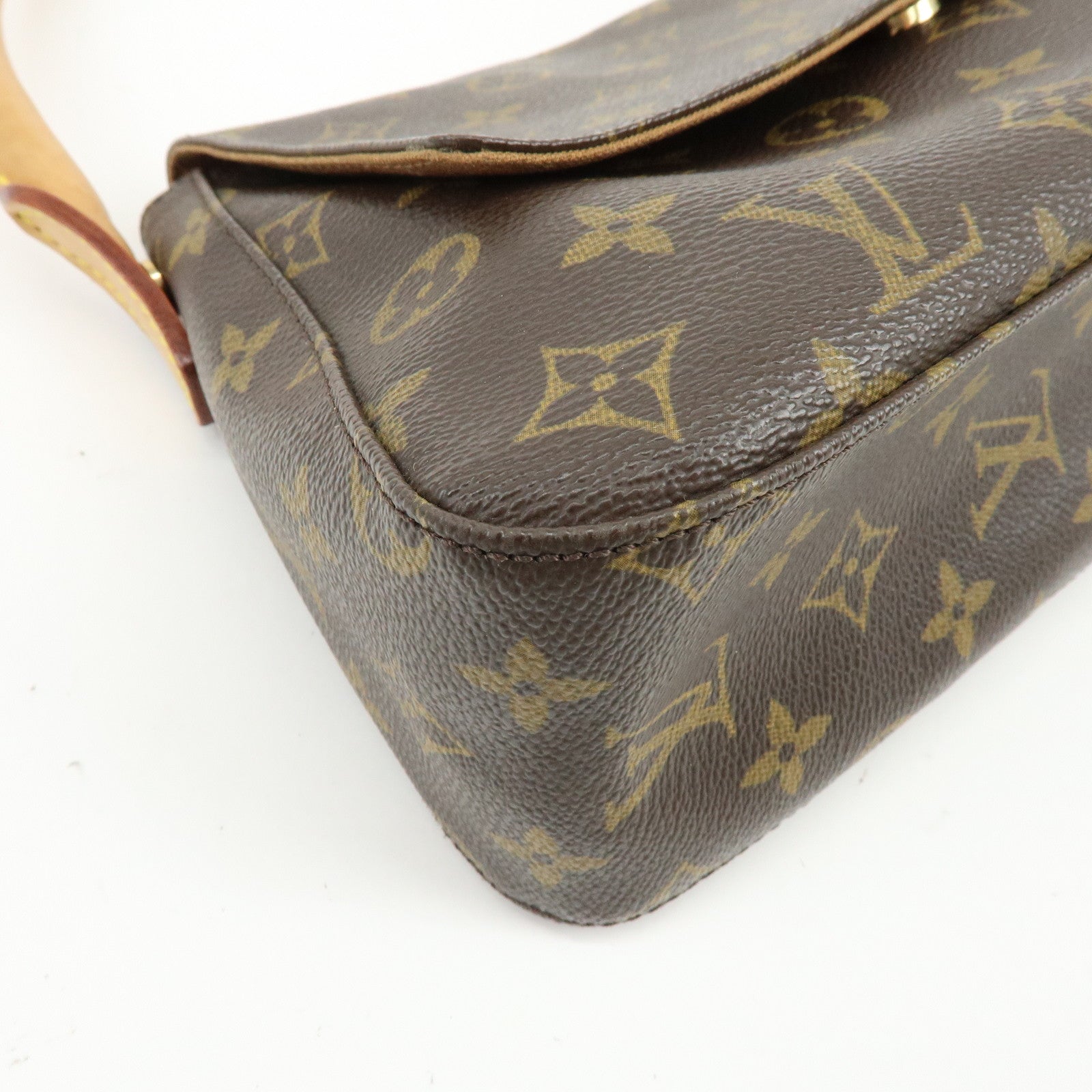 Louis Vuitton Monogram Mini Looping Shoulder Bag Hand Bag Brown M51147