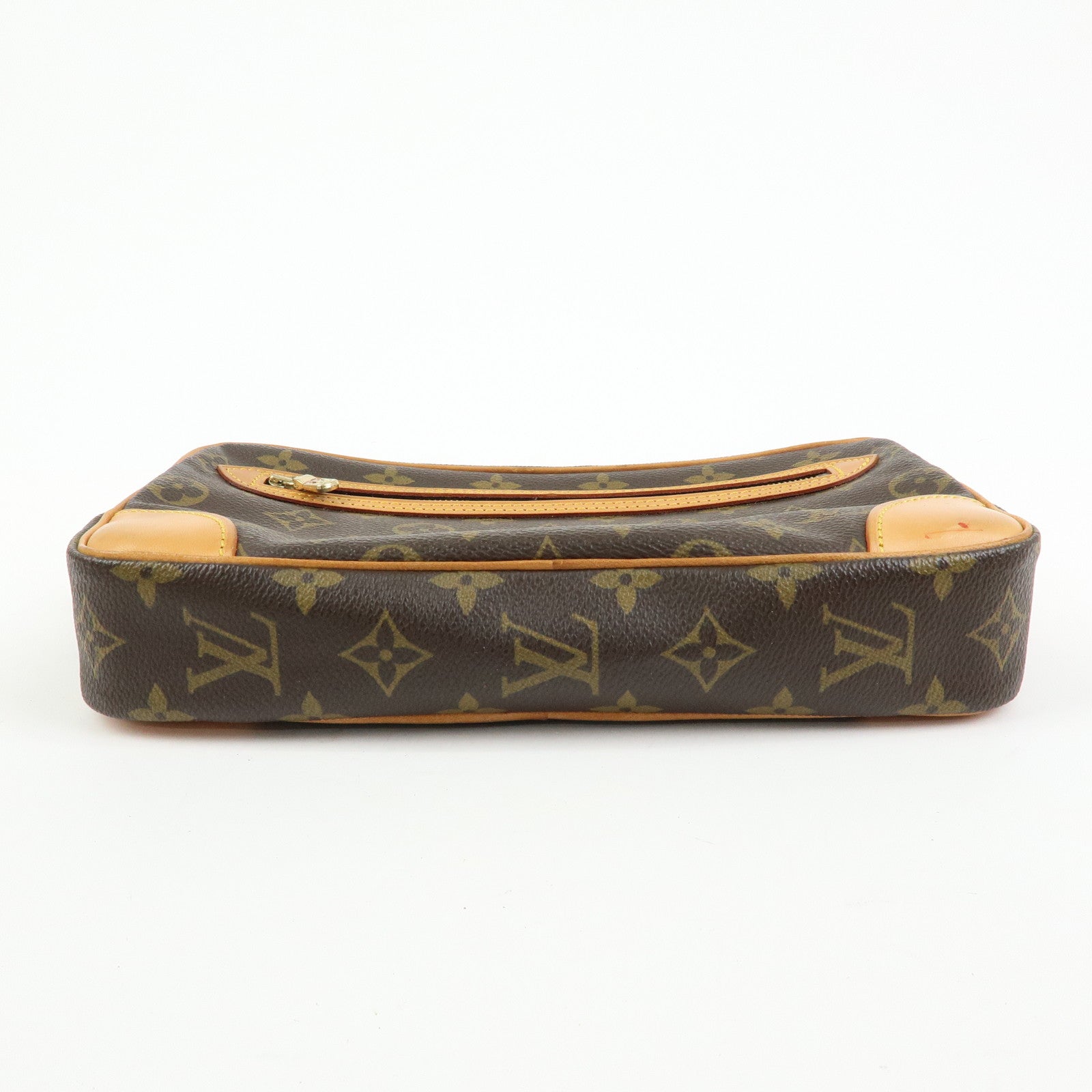 Louis Vuitton Monogram Marly Dragonne GM Clutch Bag Brown M51825