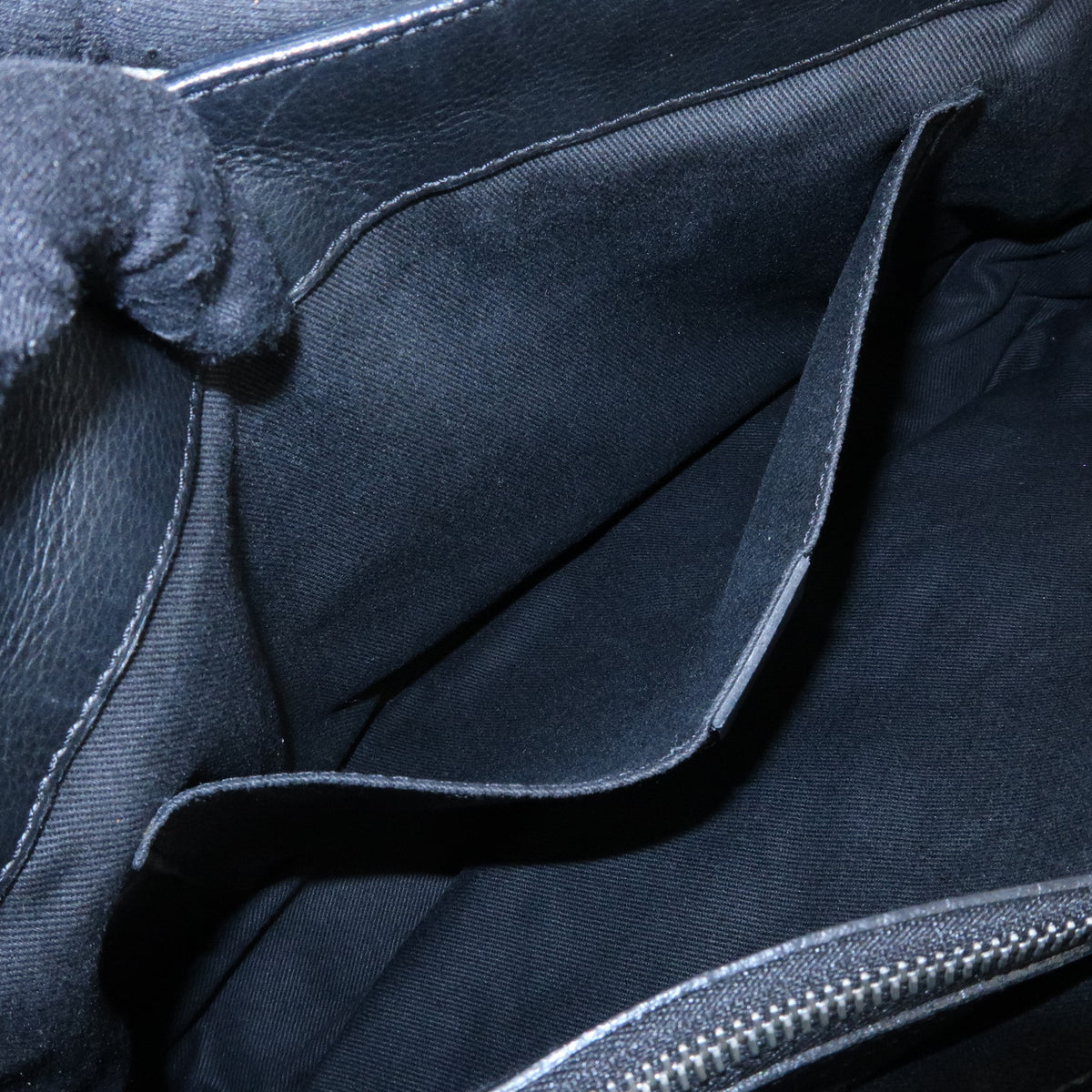 CELINE Leather Boogie Bag Hand Bag Black