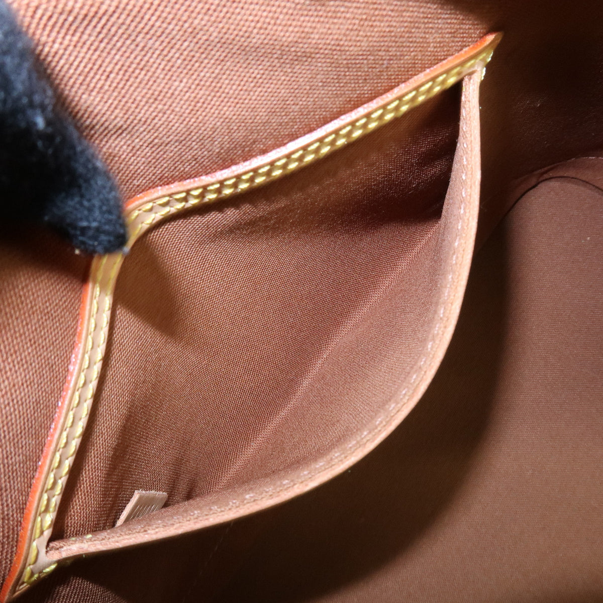 Louis Vuitton Monogram Alma Canvas Leather Hand Bag Brown M51130
