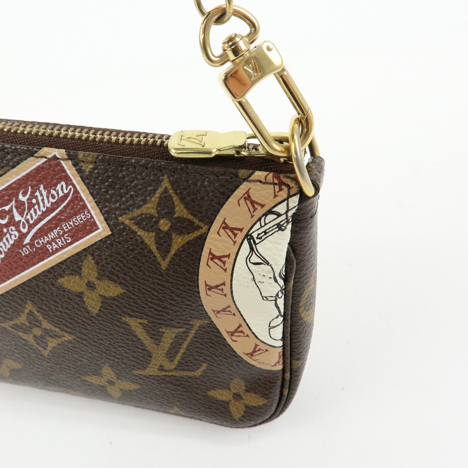 Louis Vuitton Monogram Mini Pochette Accessoire Patch Brown M95804