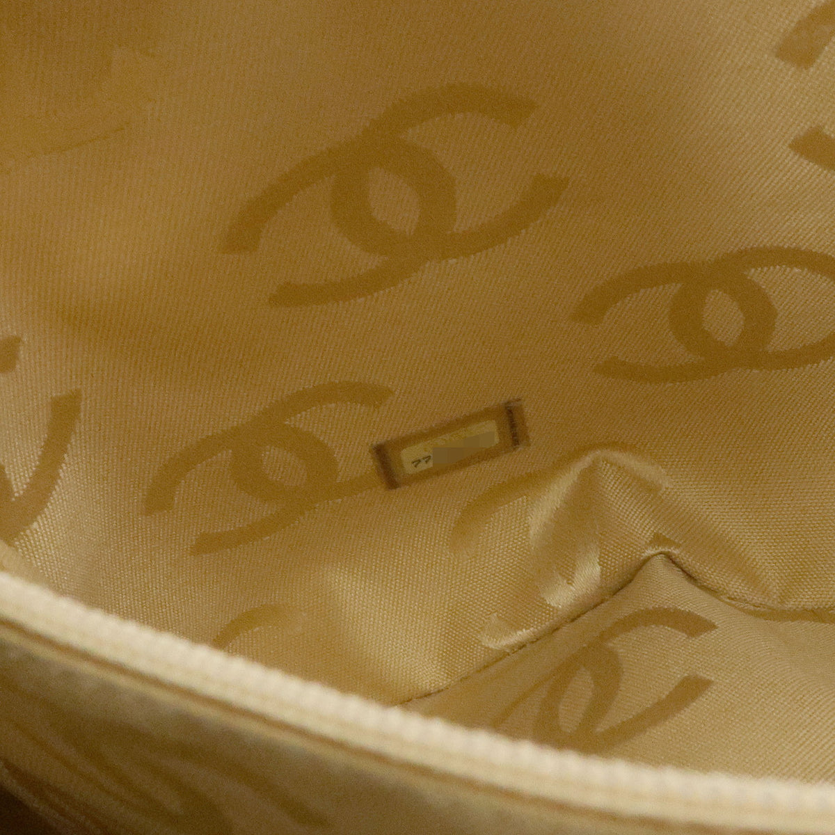 CHANEL Wild Stitch COCO Mark Leather Hand Bag Tote Bag Beige A14693