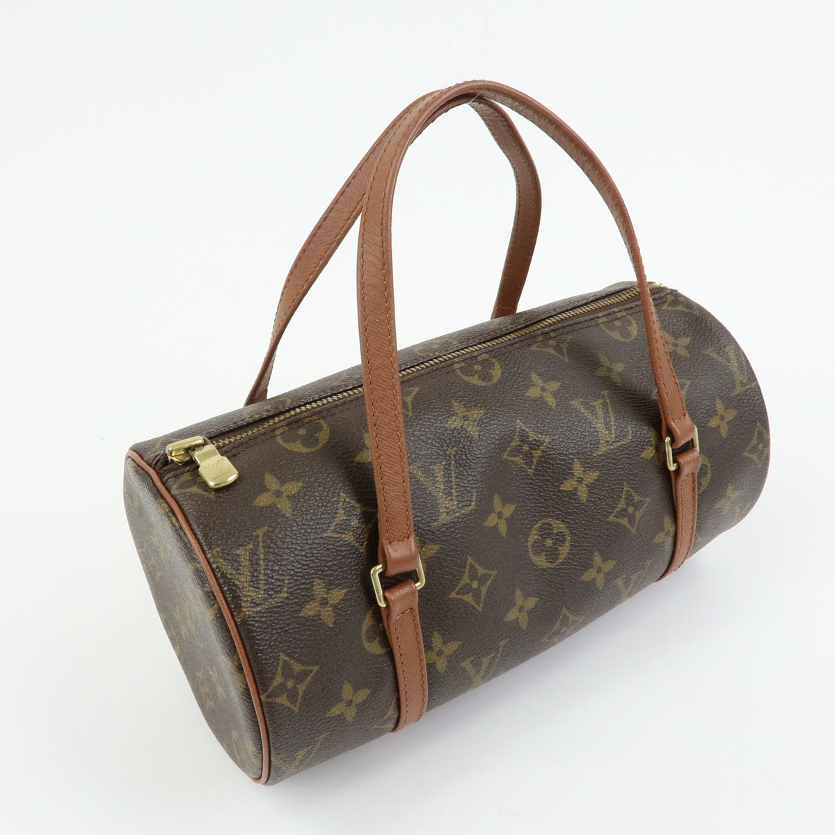 Louis Vuitton Monogram Papillon 26 Hand Bag Brown M51366
