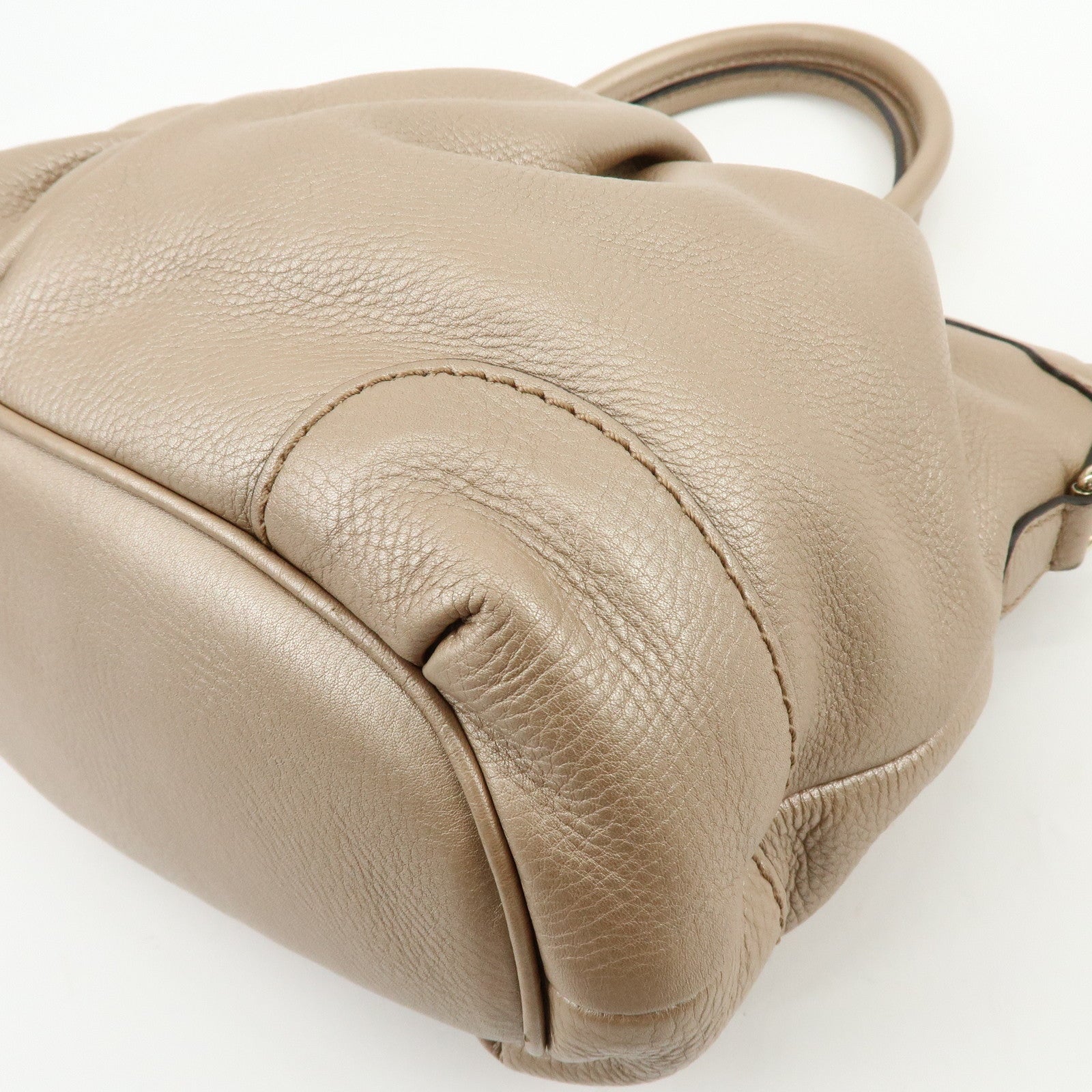 GUCCI Sukey Interlocking G Leather 2Way Shoulder Hand Bag 247902