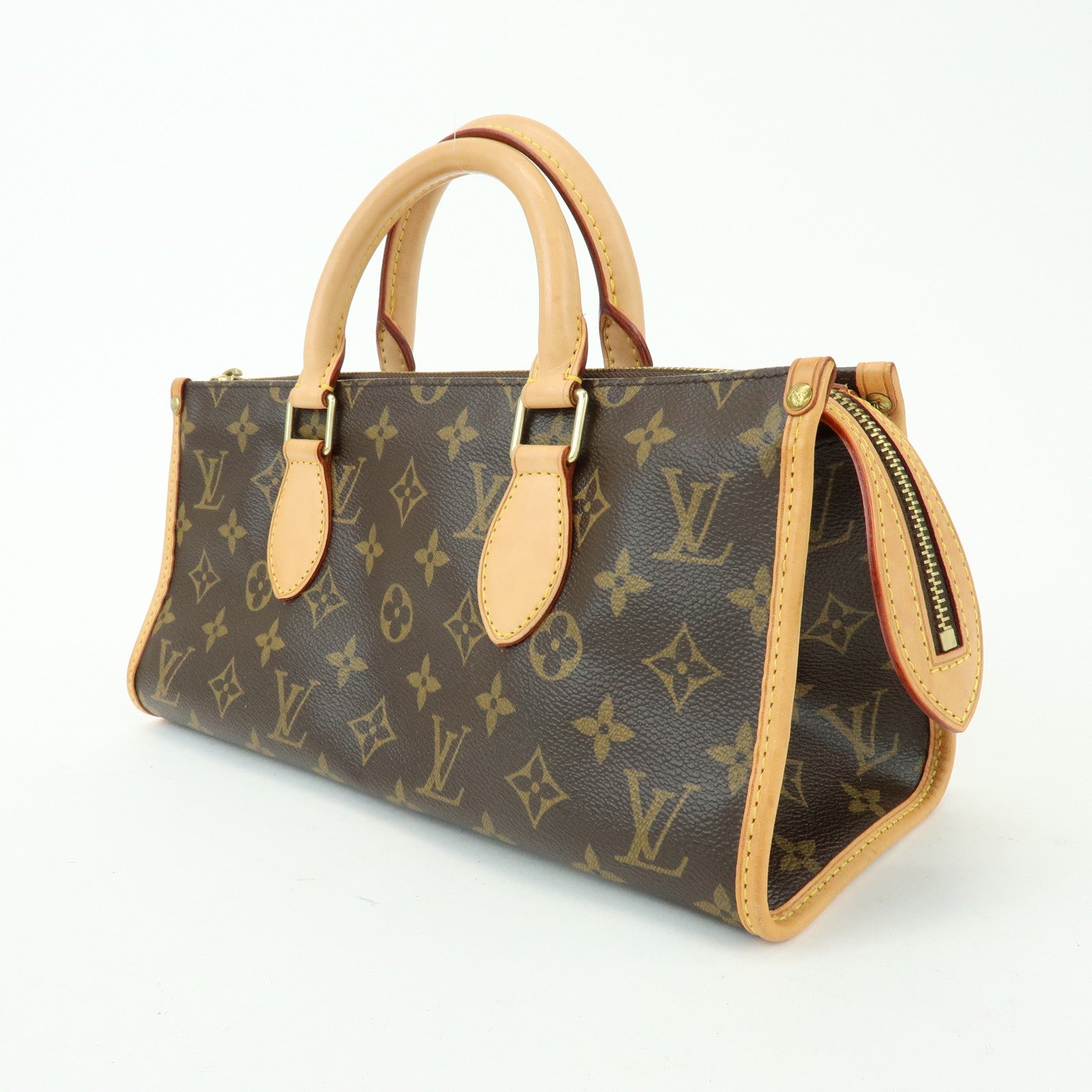 Louis Vuitton Monogram Popincourt Canvas Hand Bag Brown M40009