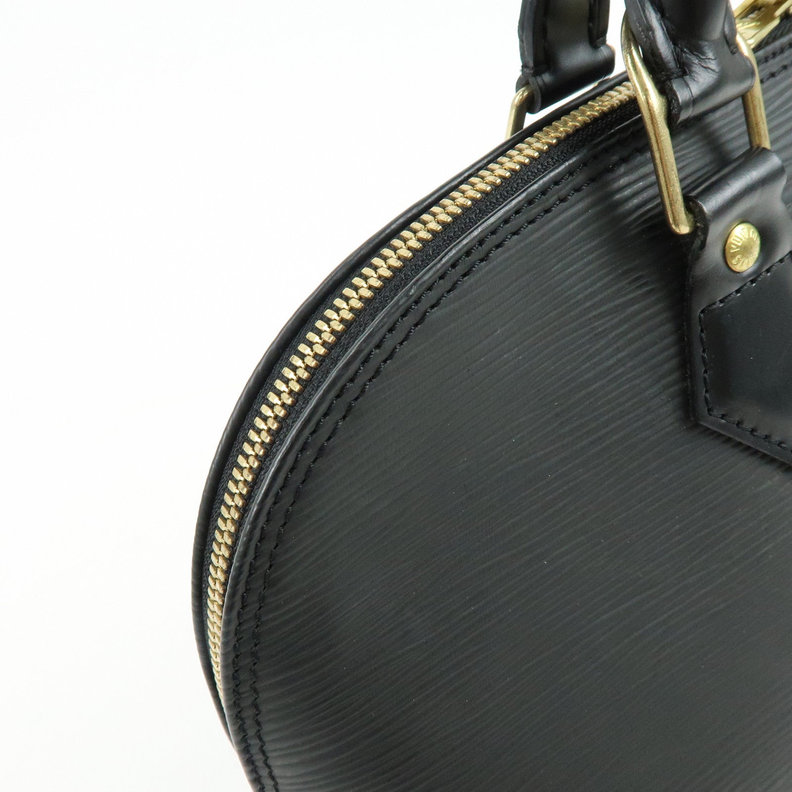 Louis Vuitton Epi Alma PM Leather Hand Bag Noir Black M52142