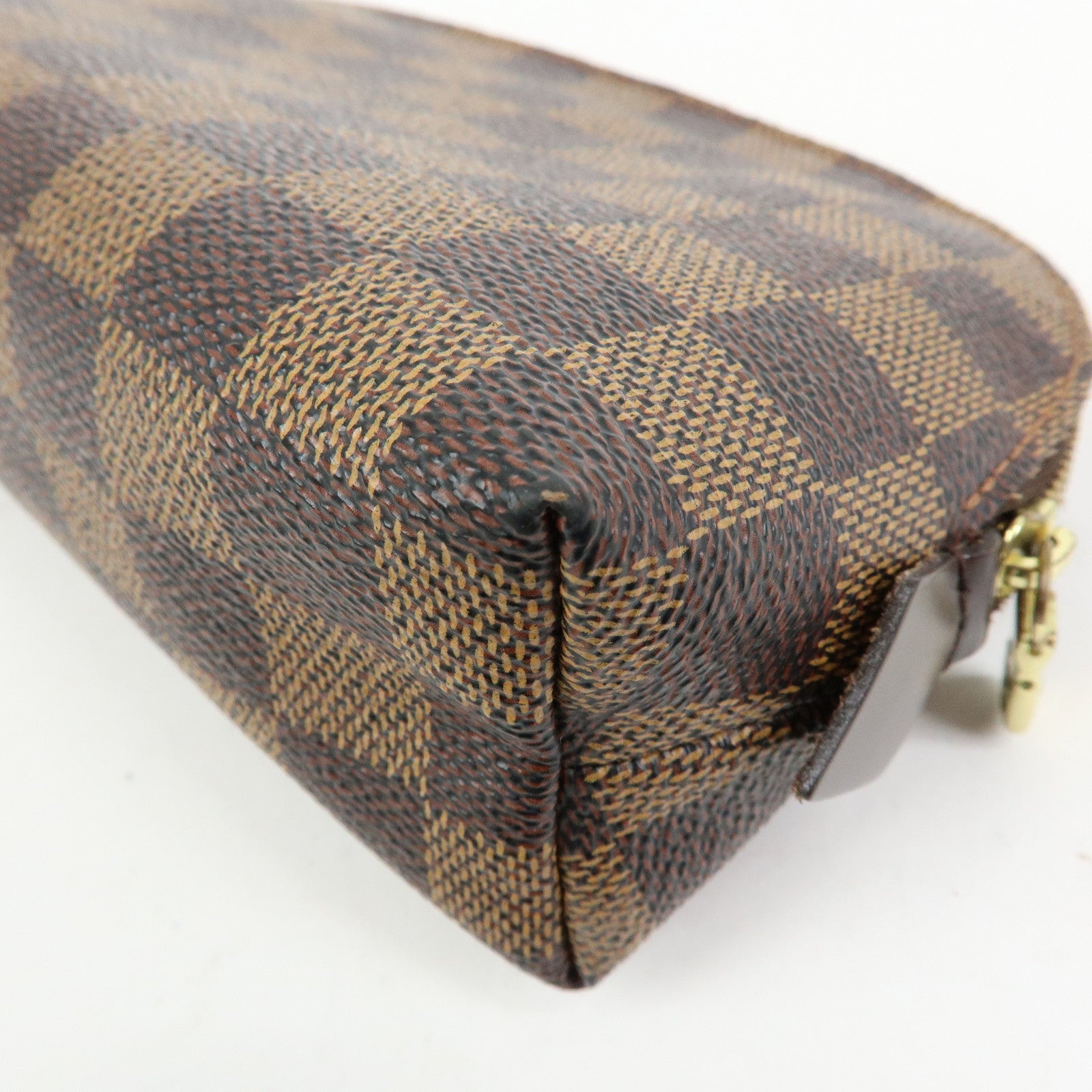 Louis Vuitton Damier Pochette Cosmetic PM Pouch Brown N47516
