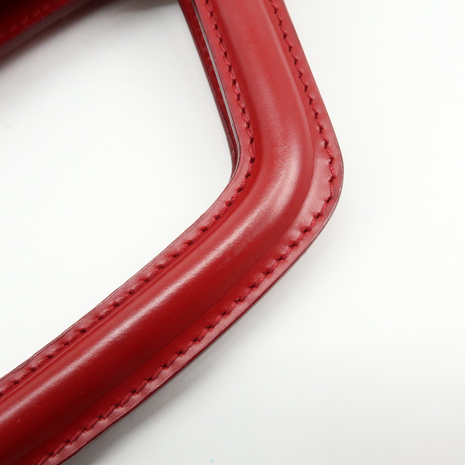 Ferragamo Gancini Leather 2Way Bag Hand Bag Shoulder Bag Red