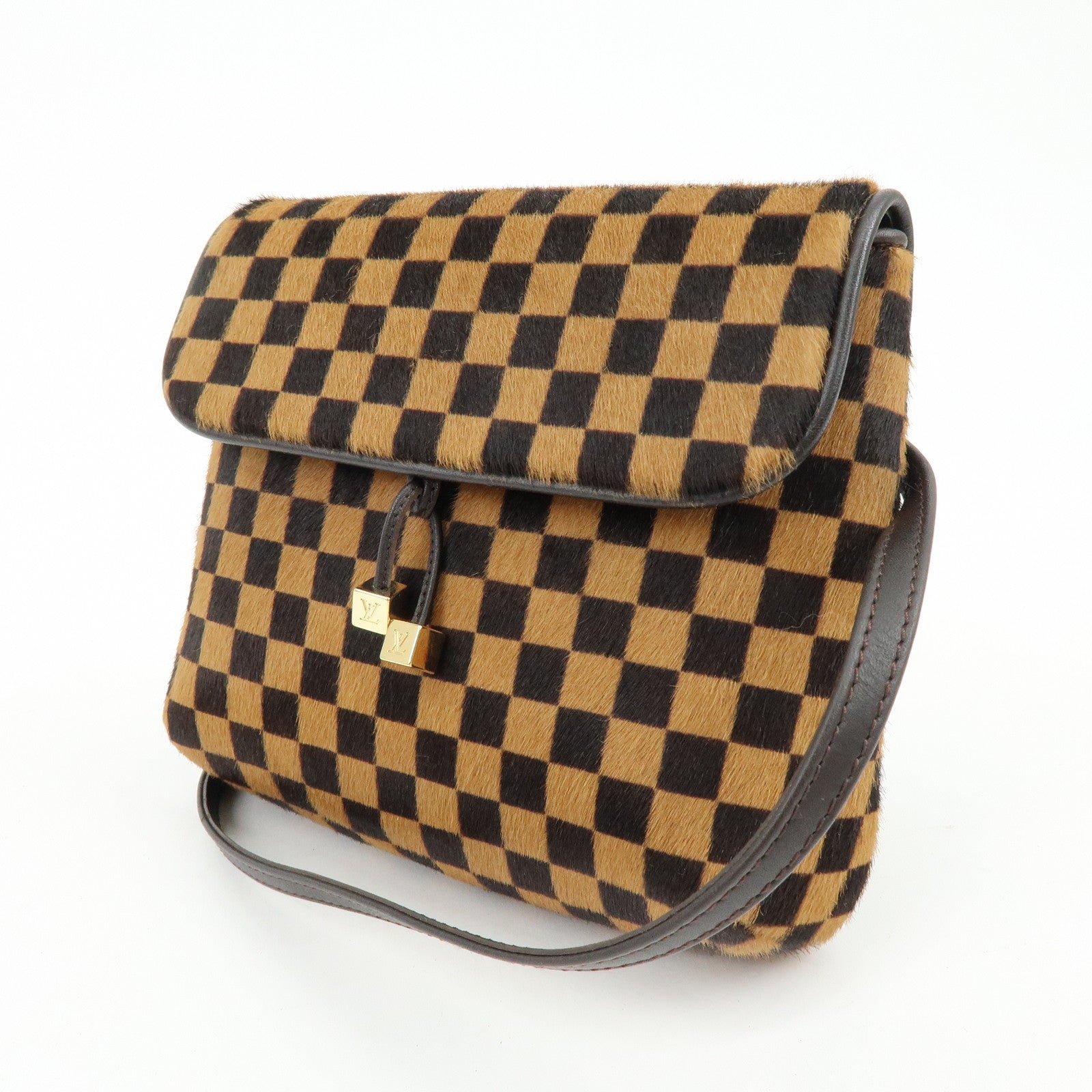 Louis Vuitton Damier Sauvage Gazelle Beige Shoulder Bag M92130