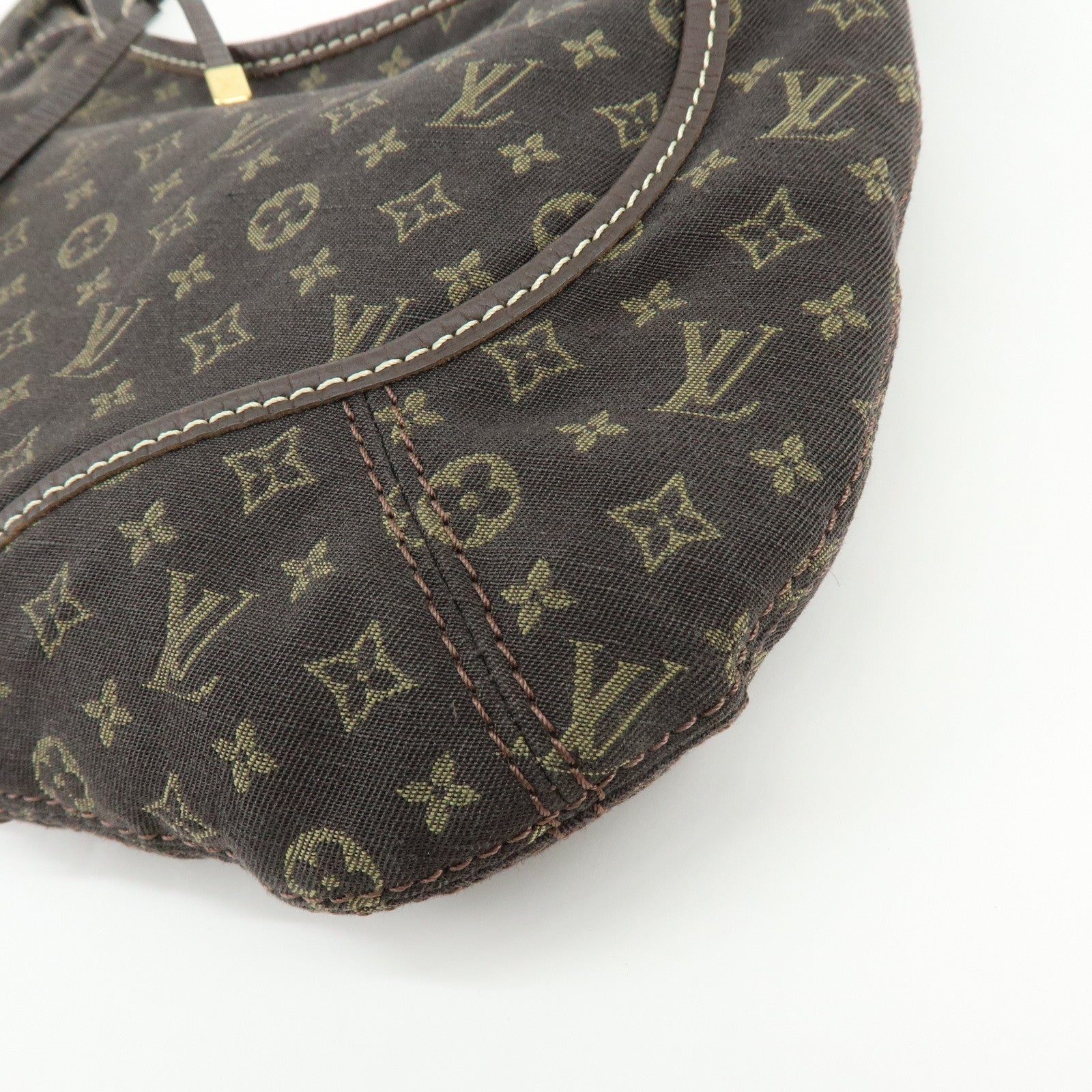 Louis Vuitton Monogram Mini Lin Manon PM Shoulder Bag Ebene M95621