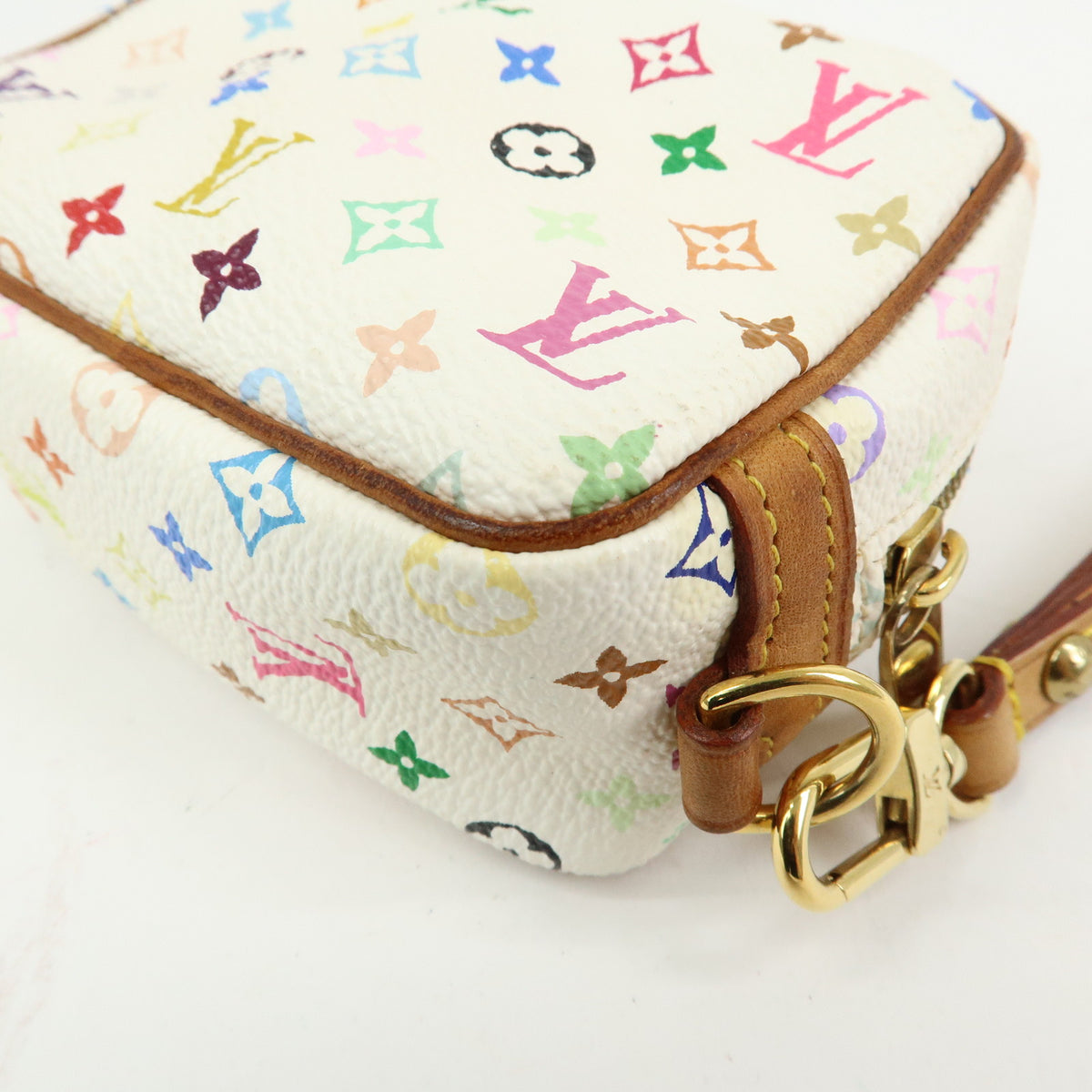 Louis Vuitton Monogram Multicolor Trousse Wapity Pouch Blanc M58033