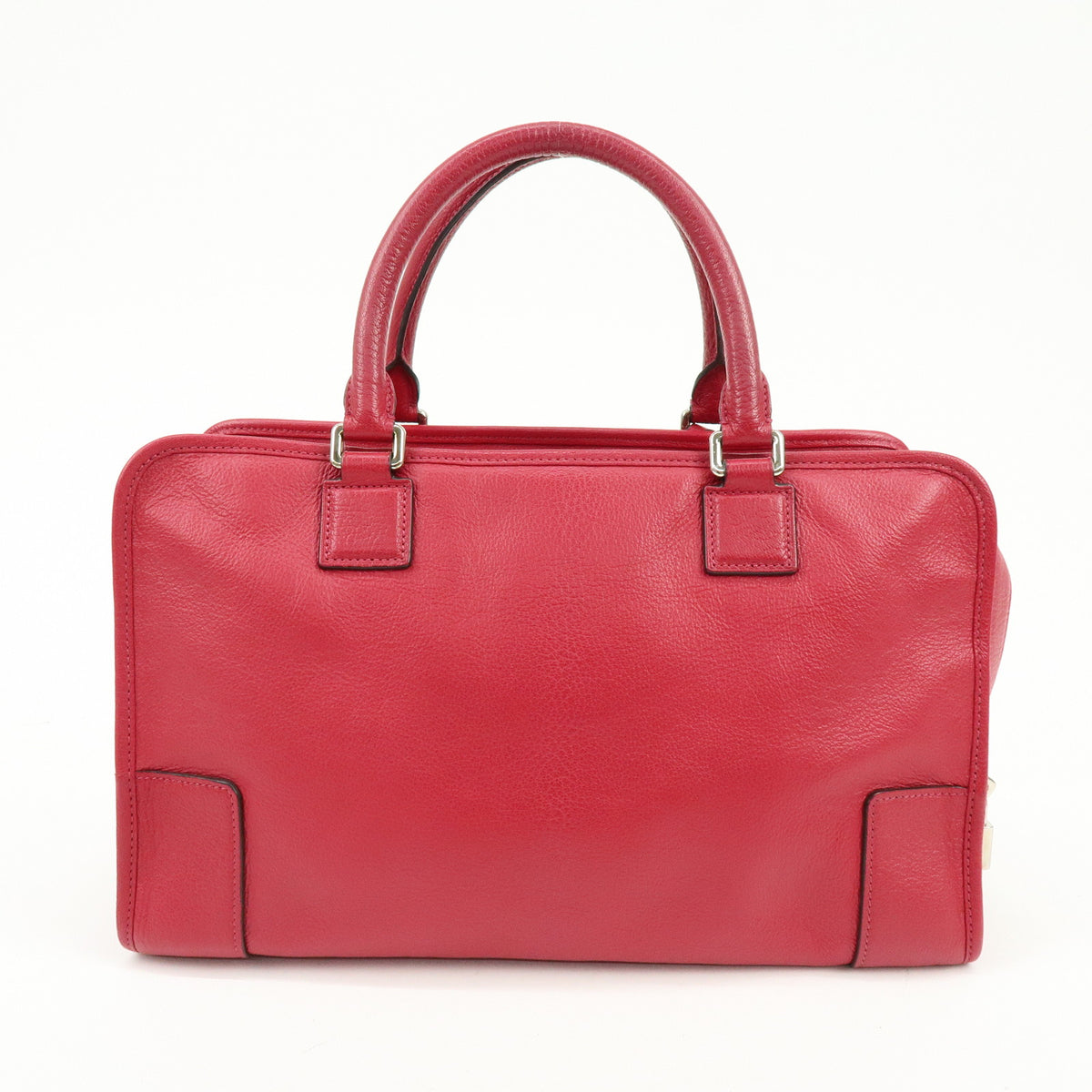 LOEWE Anagram Amazona 36 Hand Bag Boston Bag Wine Red