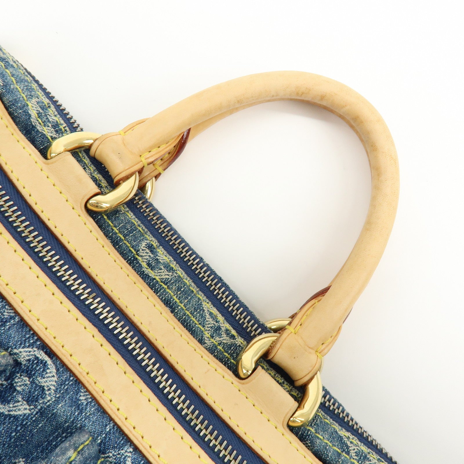 Louis Vuitton Monogram Denim Neo Speedy Boston Bag Blue M95019