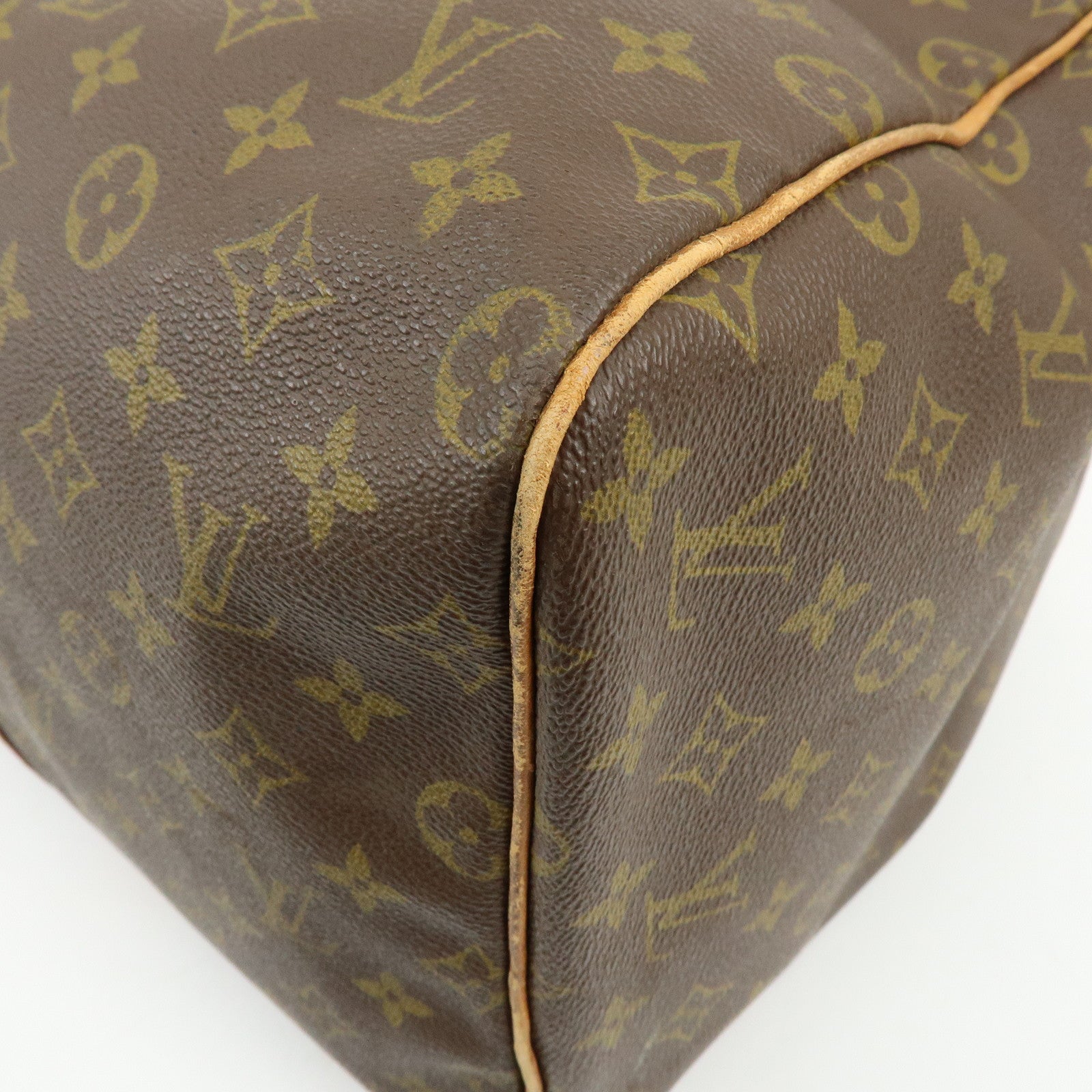 Louis Vuitton Monogram Sac Souple 55 Boston Bag Brown M41622