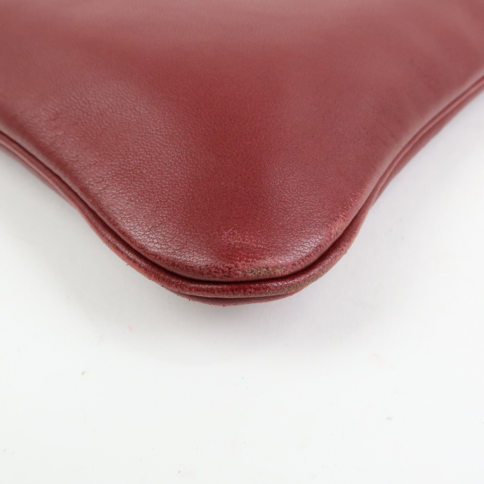 HERMES Sac Aline Mini Veau Swift Shoulder Bag C Stamped Rouge H