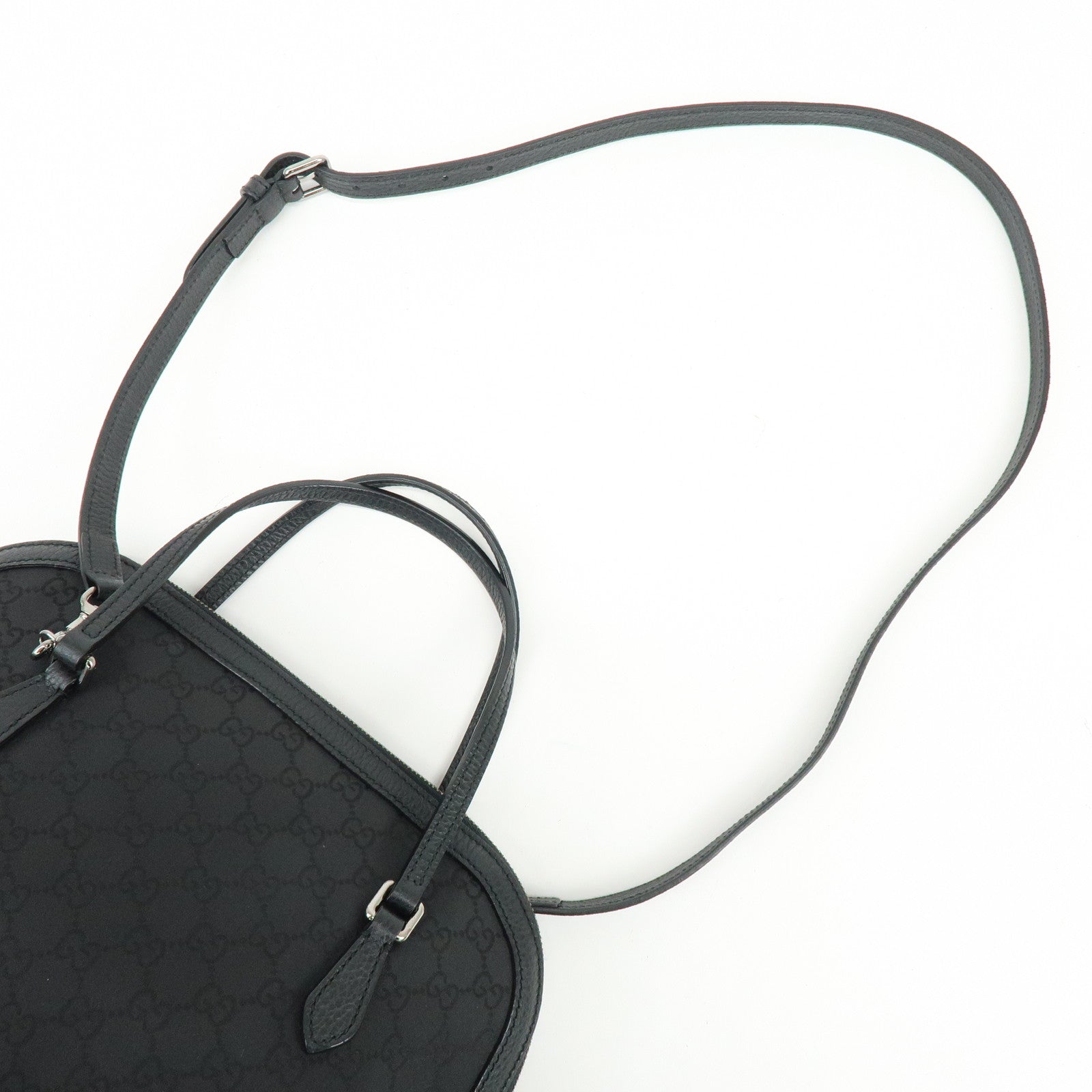 GUCCI Interlocking G GG Nylon 2Way Bag Hand Bag Shoulder Bag 420023
