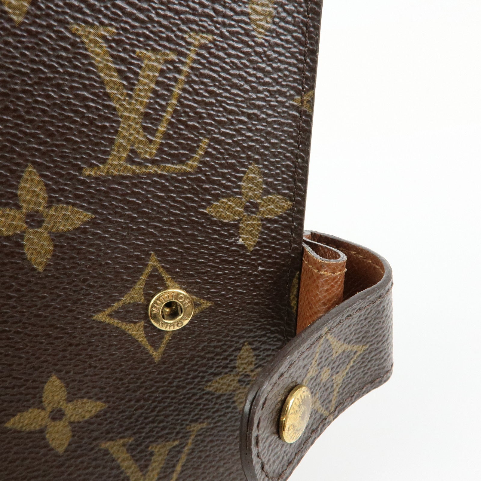 Louis Vuitton Monogram Agenda MM Planner Cover Brown R20004
