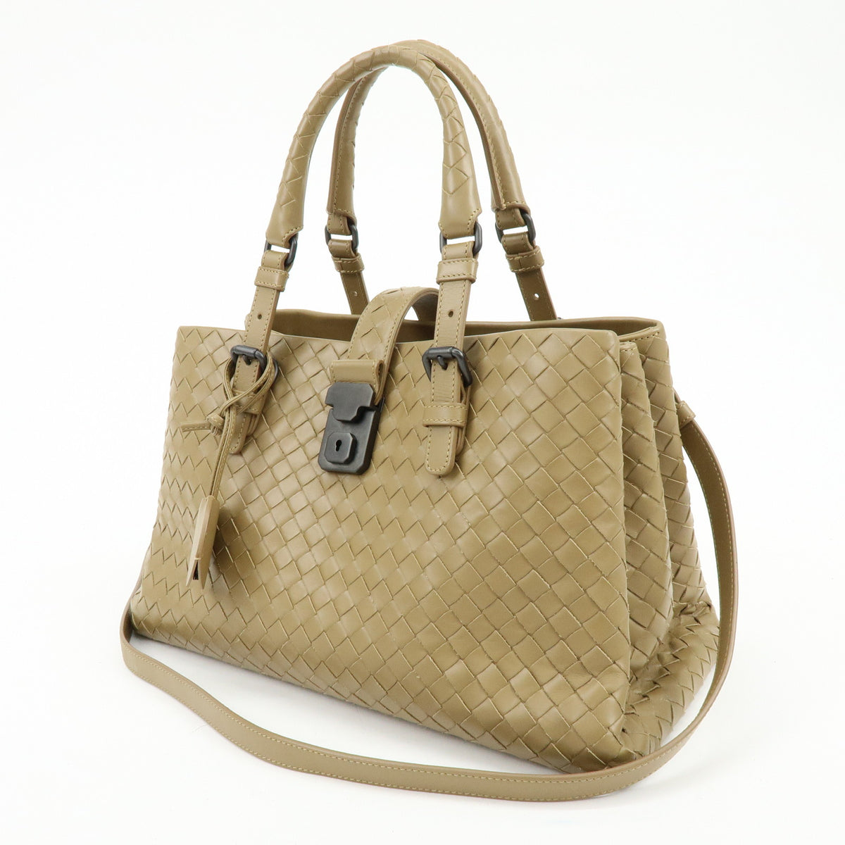 BOTTEGA VENETA Intrecciato Roma 2Way Bag Hand Bag Beige B04296879H