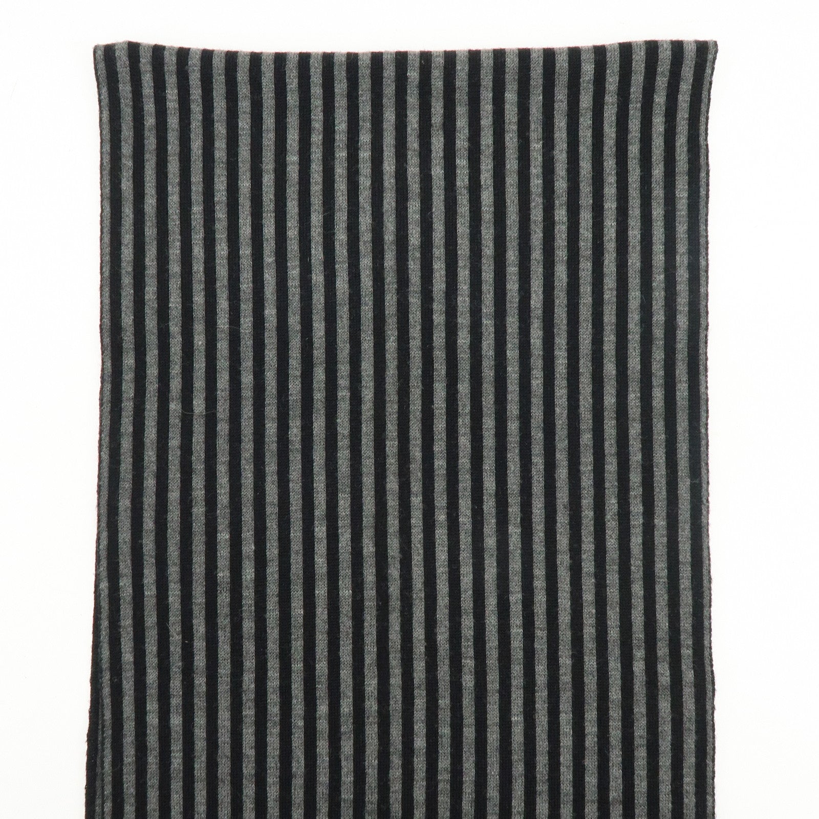 FENDI Set of 2 Zucca Zucchino Wool 100% Scarf Stole Black Gray
