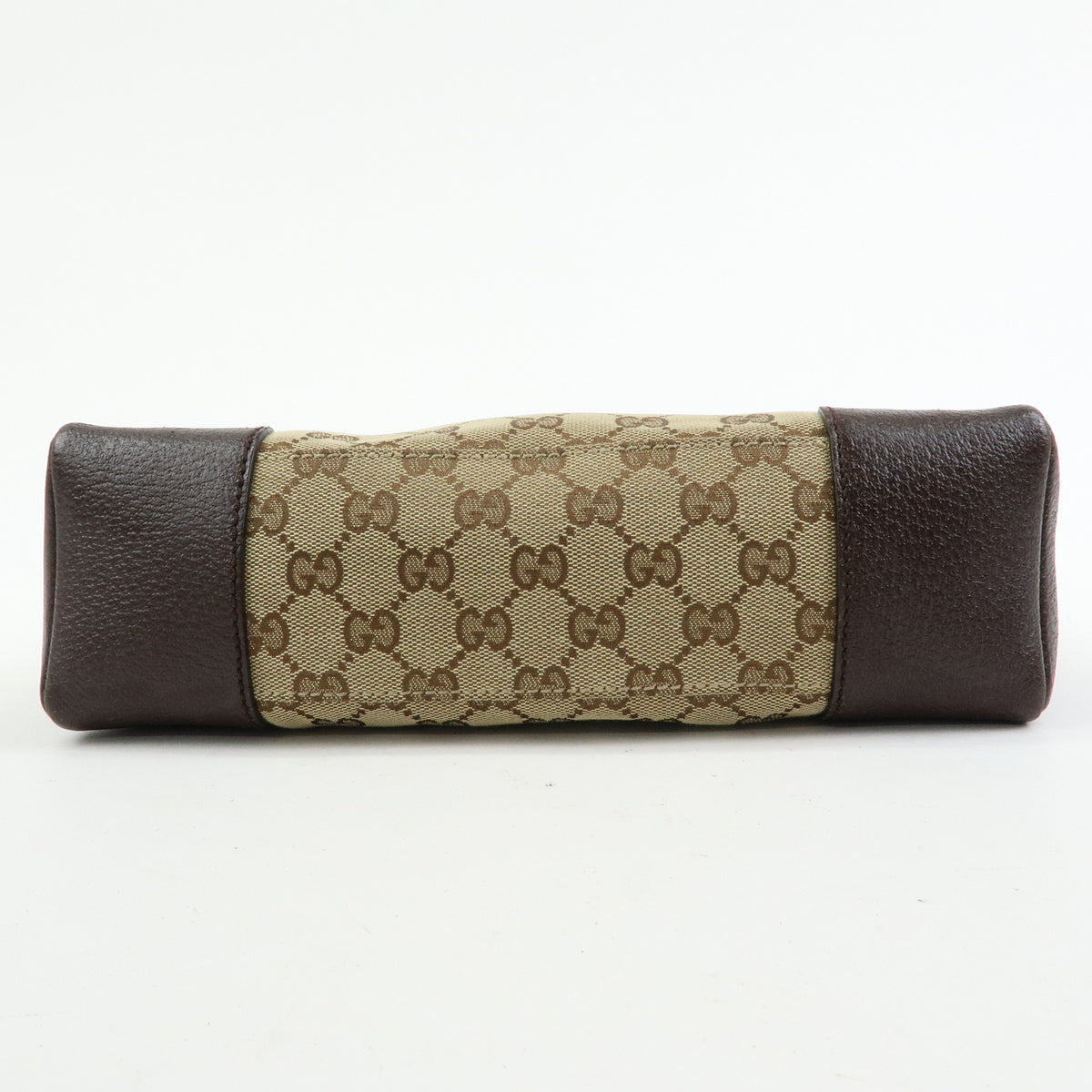 GUCCI GG Canvas Leather Shoulder Bag Crossbody Bag Beige Brown 114273