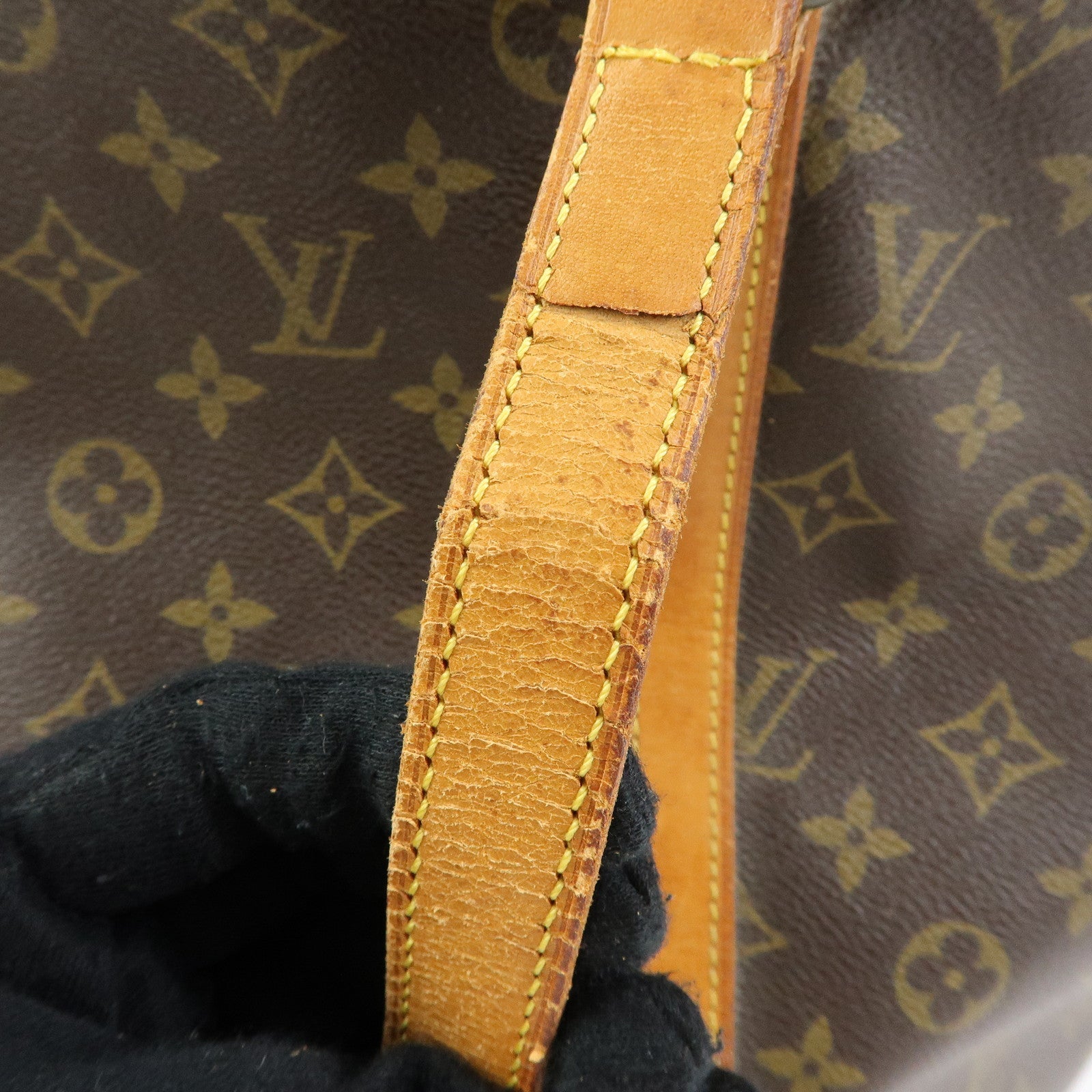 Louis Vuitton Monogram Sac Shopping GM Canvas Shoulder Bag Brown M51110