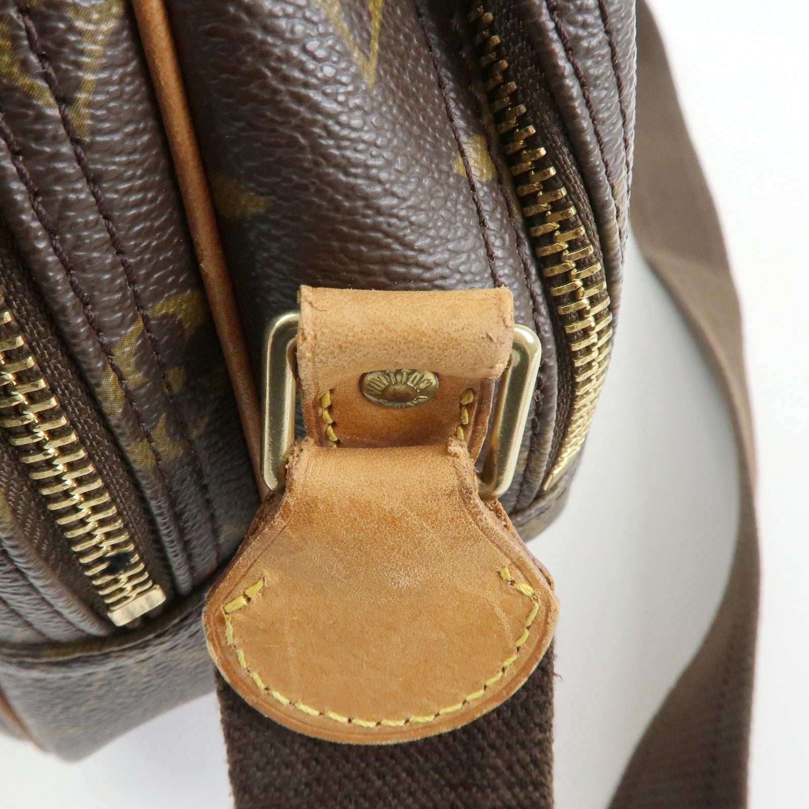 Louis Vuitton Monogram Reporter PM Shoulder Crossbody Bag Brown M45254